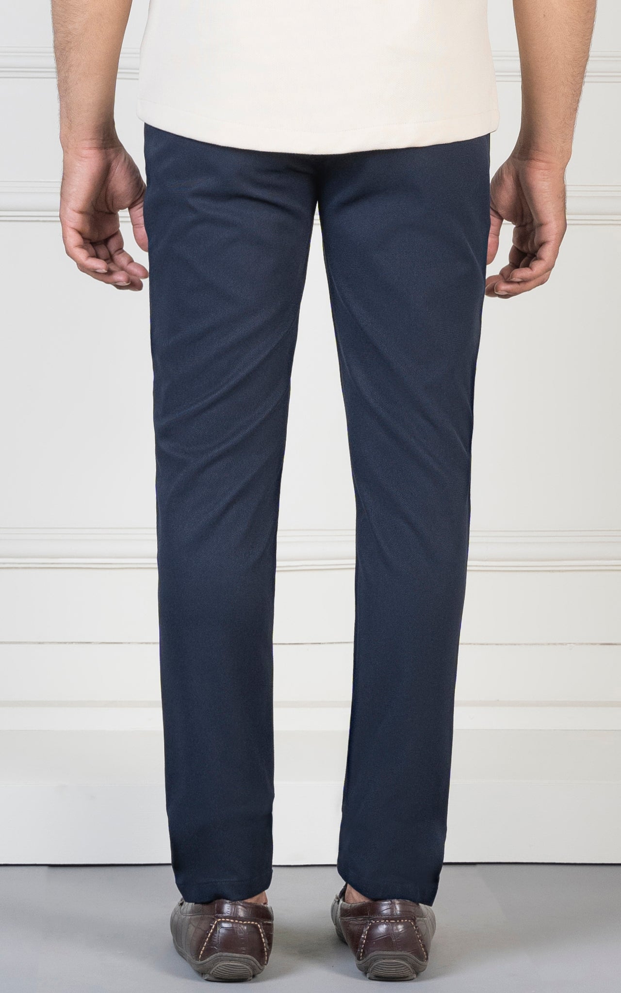 SMART FIT DOBBY PANT NAVY