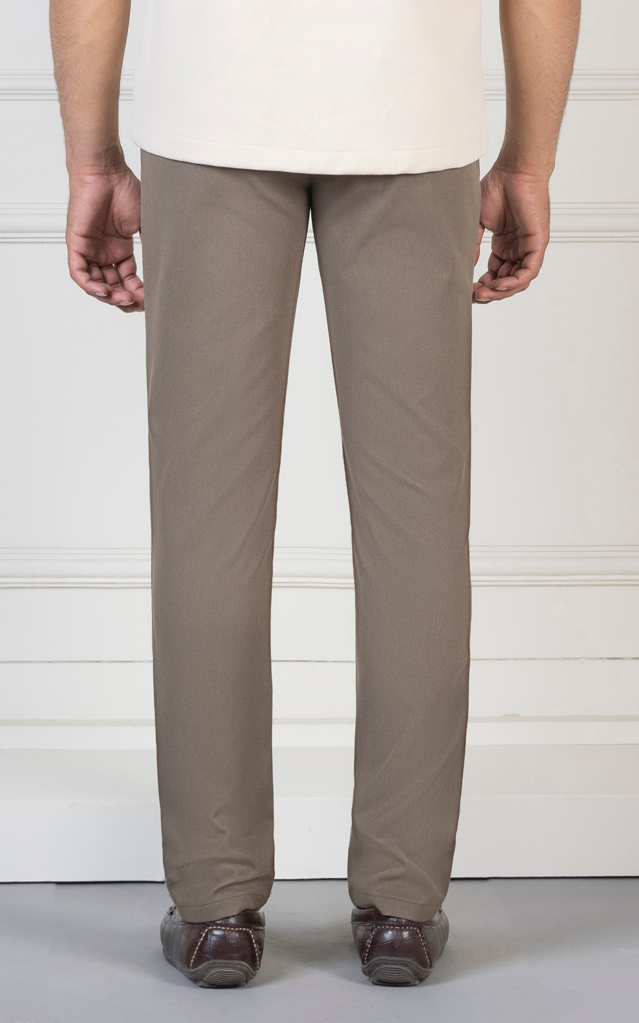 SMART FIT DOBBY PANT LIGHT OLIVE