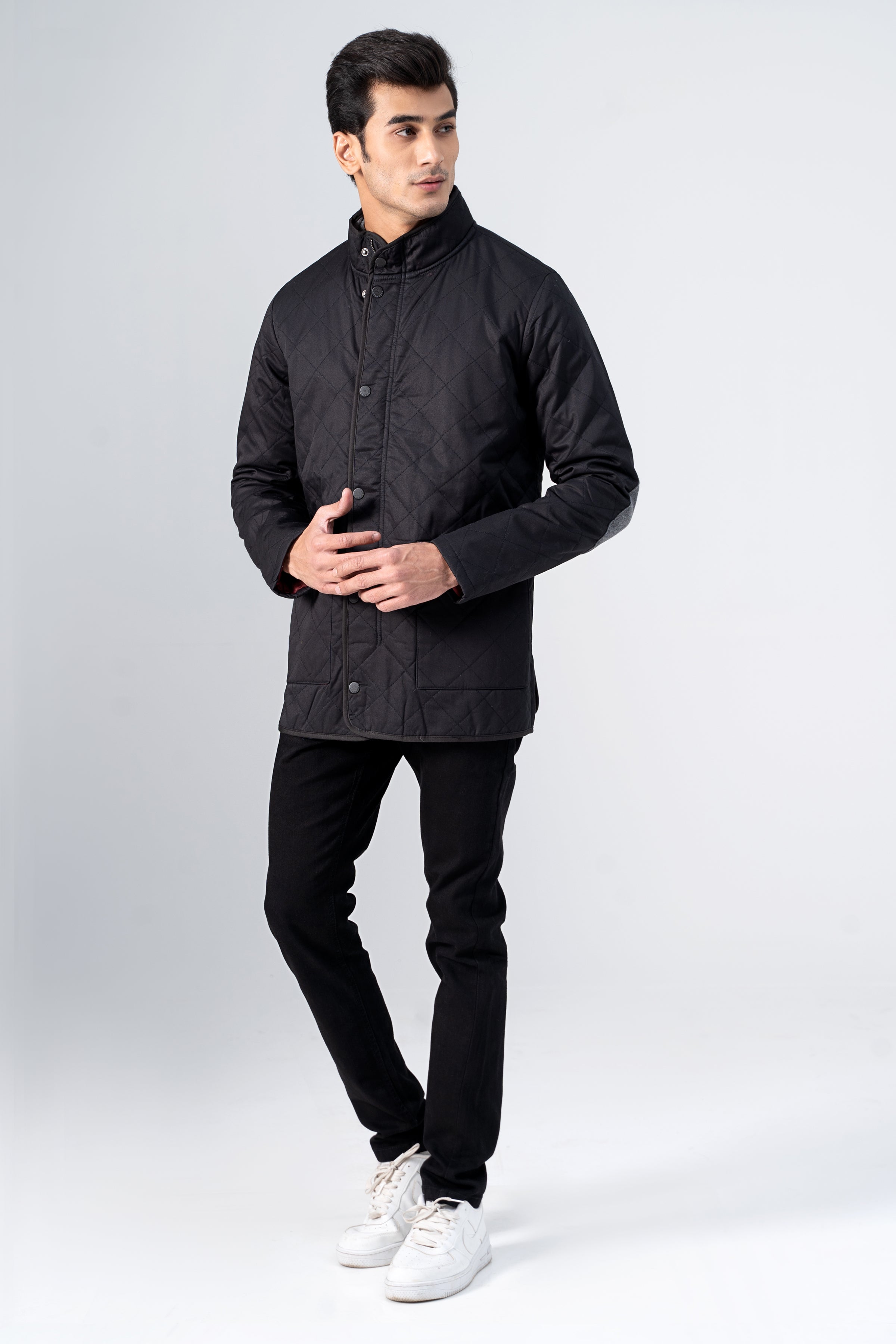 Quilted wadded Jacket Black
