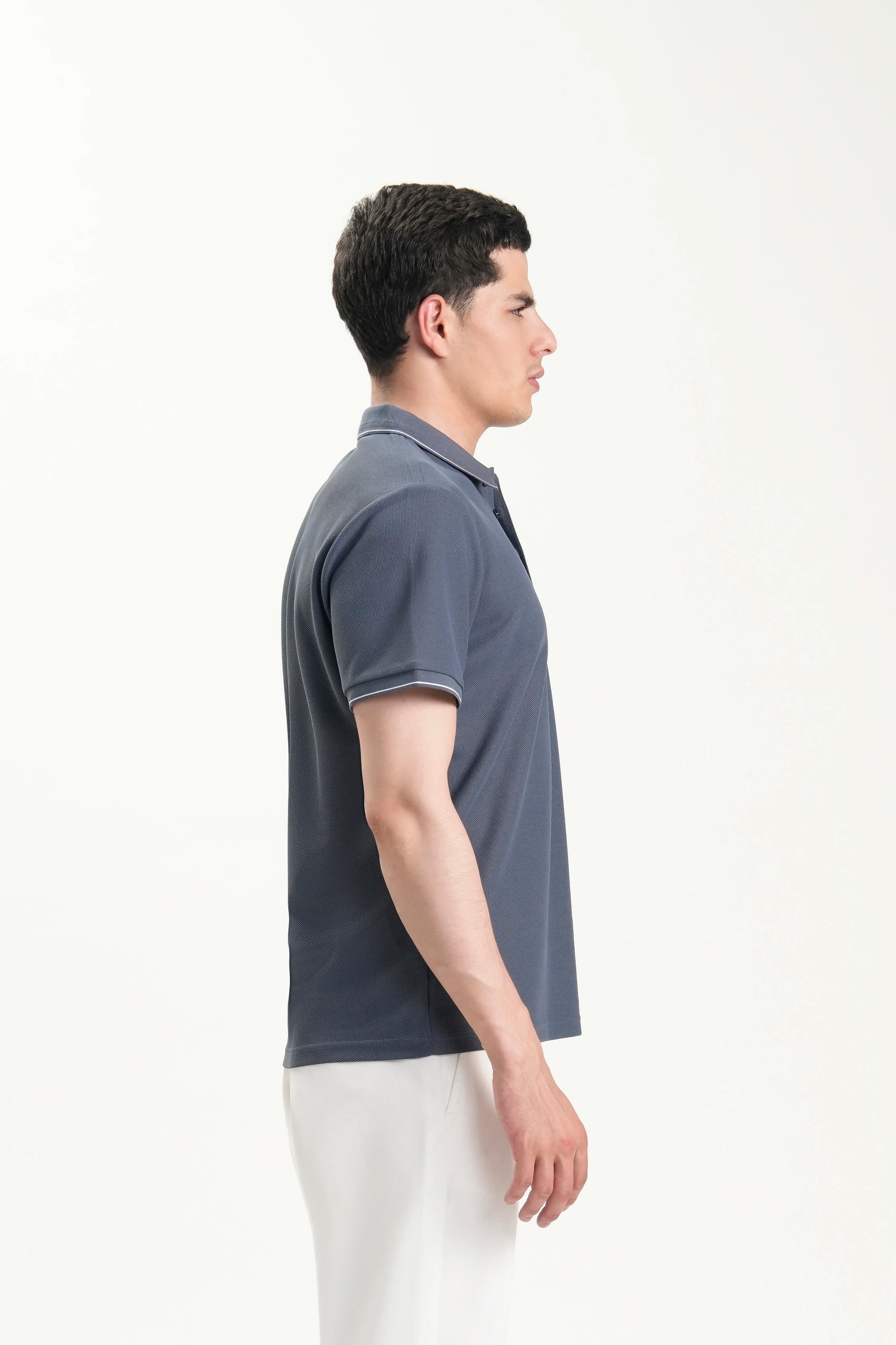 SMART FIT CLASSIC POLO SHIRT BLUISH GREY