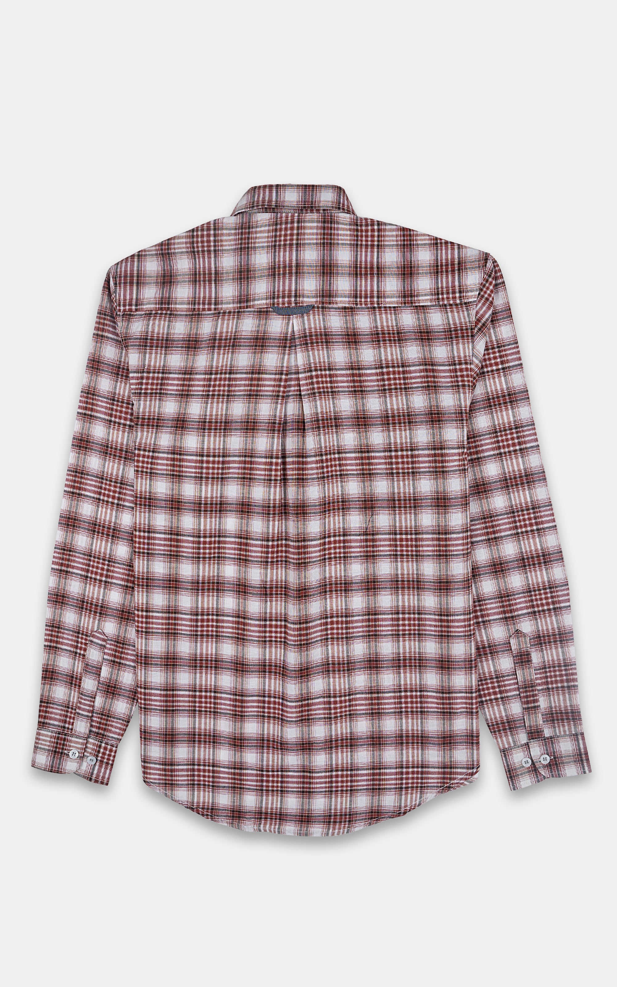 CASUAL SHIRT RUST CHECK