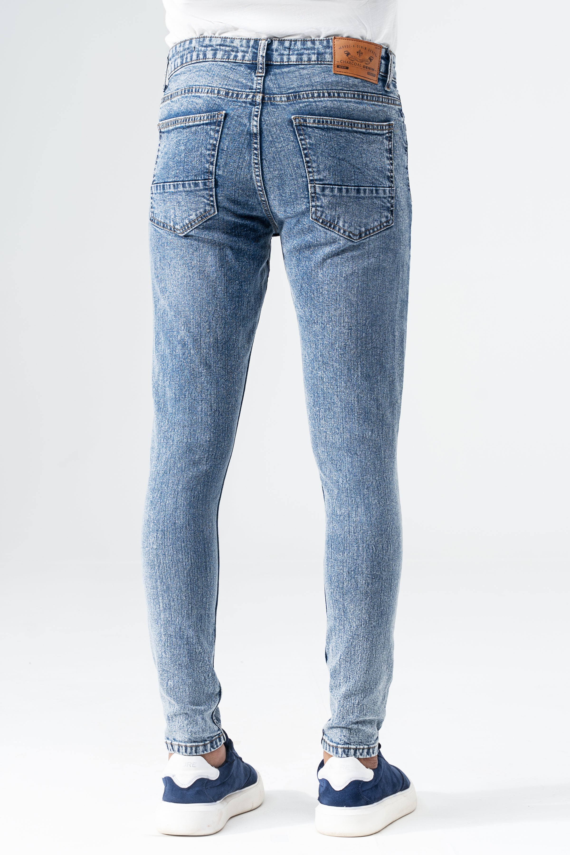 SKINNY LEG DENIM JEANS LIGHT BLUE