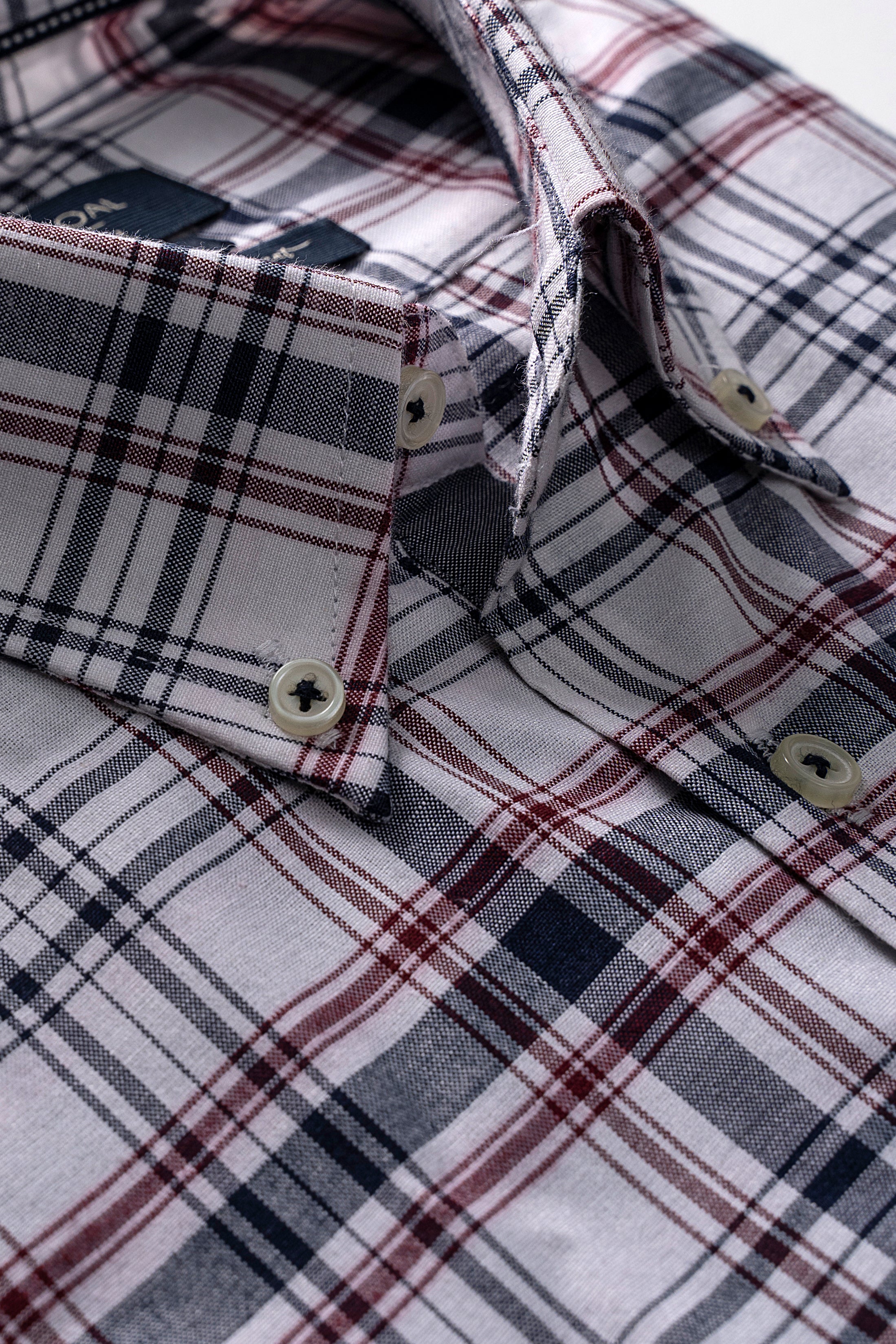 SEMI FORMAL WHITE NAVY CHECK