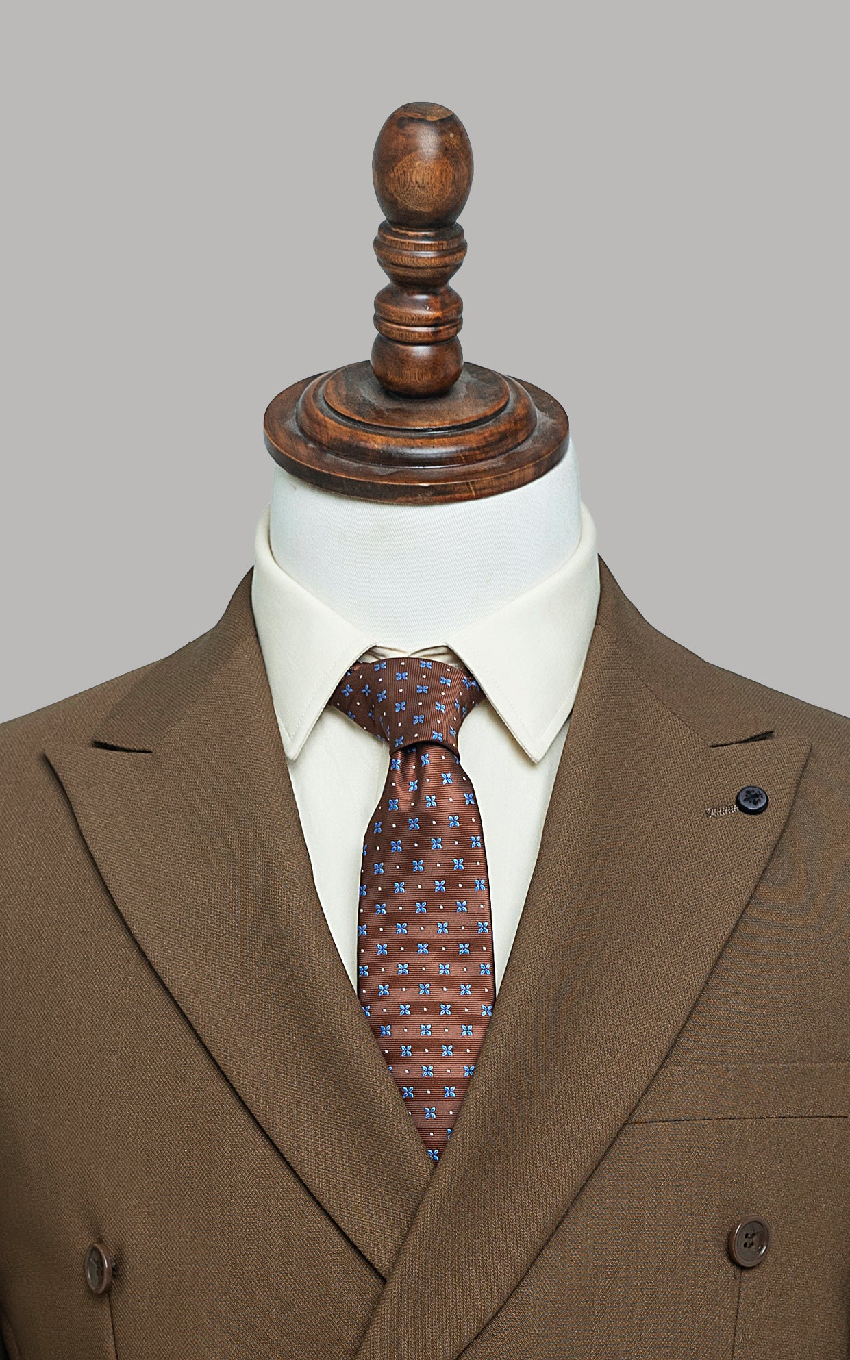 TWO PIECE SUIT DARK KHAKI