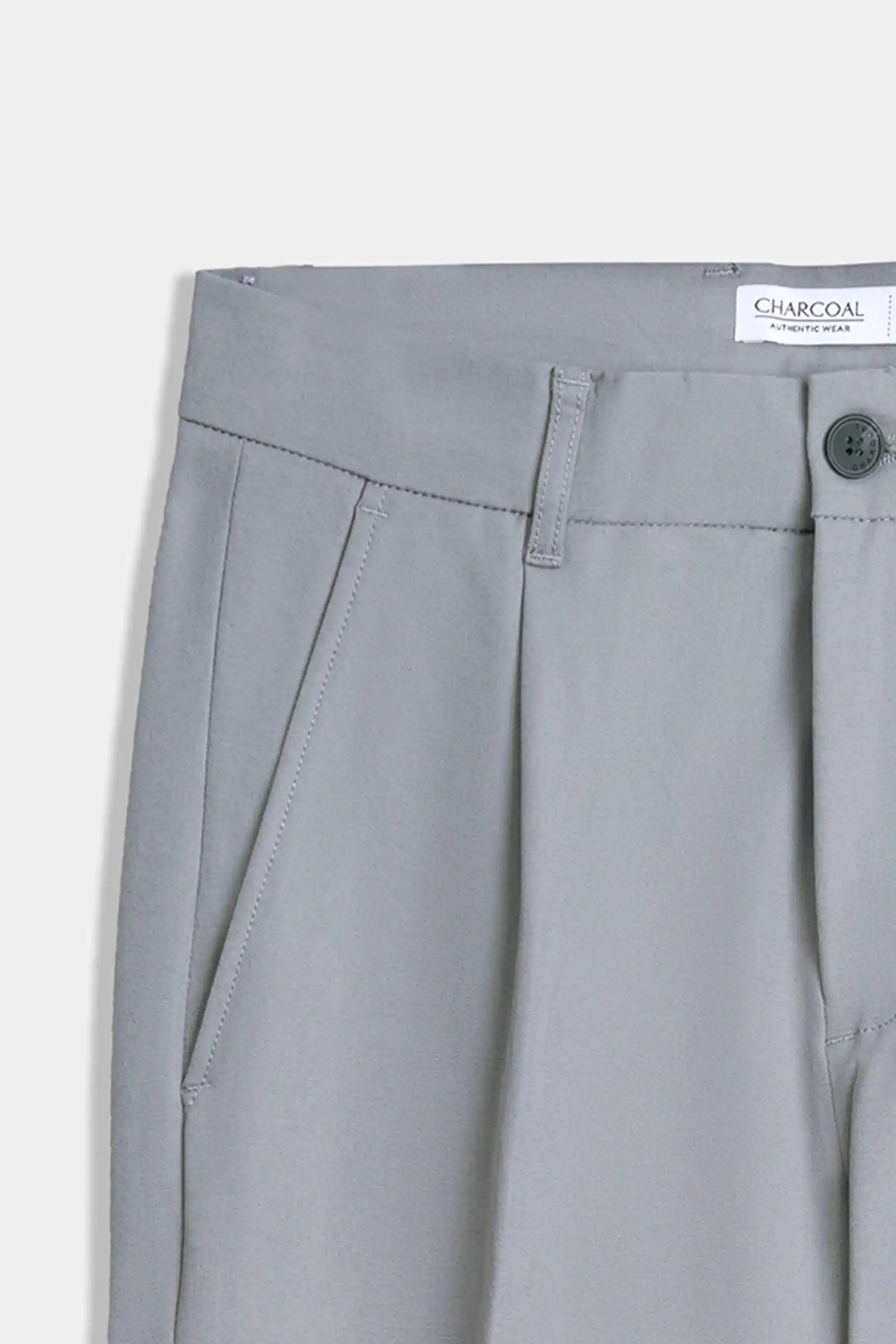 CASUAL PANT REGULAR FIT GREY