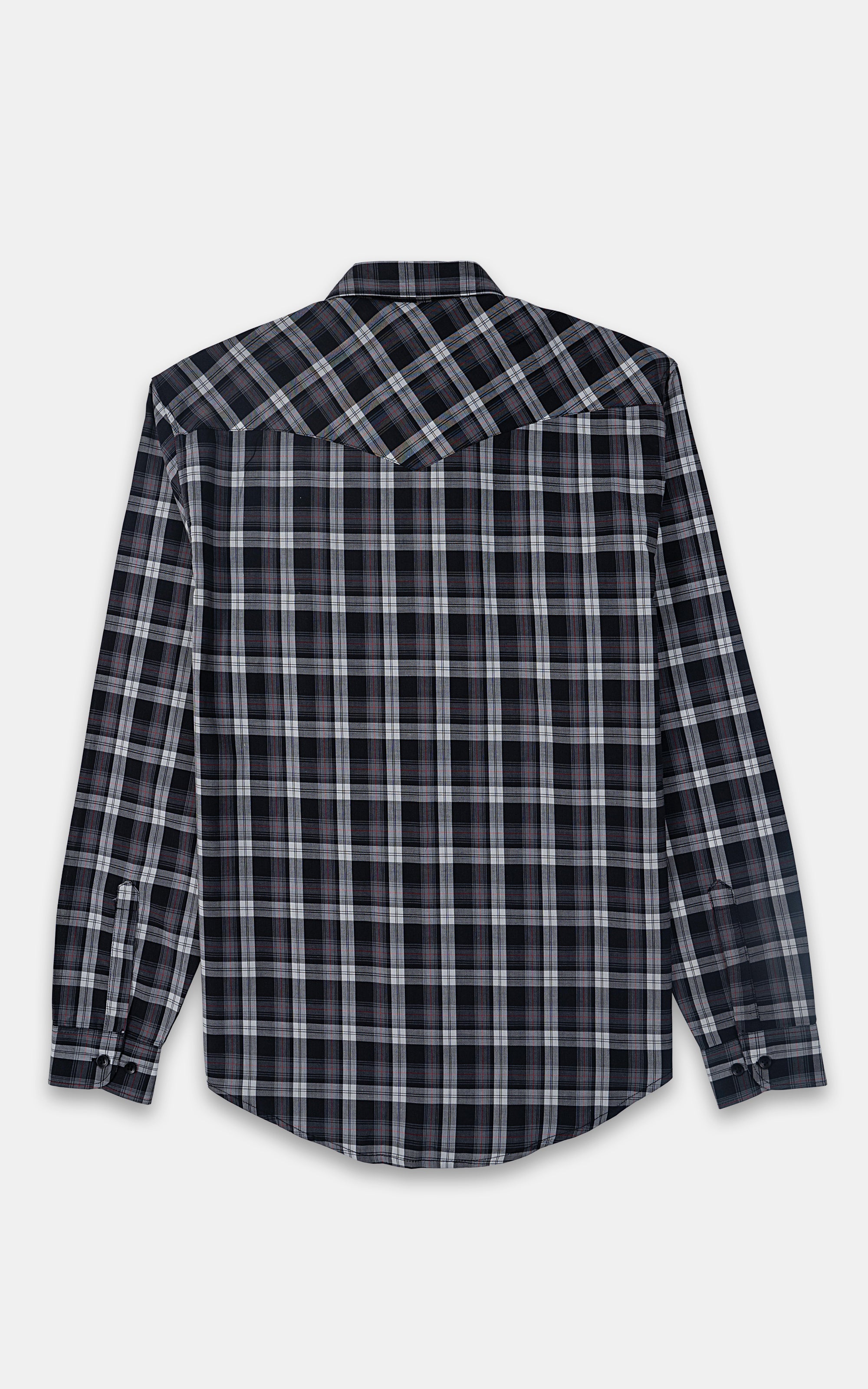 CASUAL SHIRT BLACK GREY