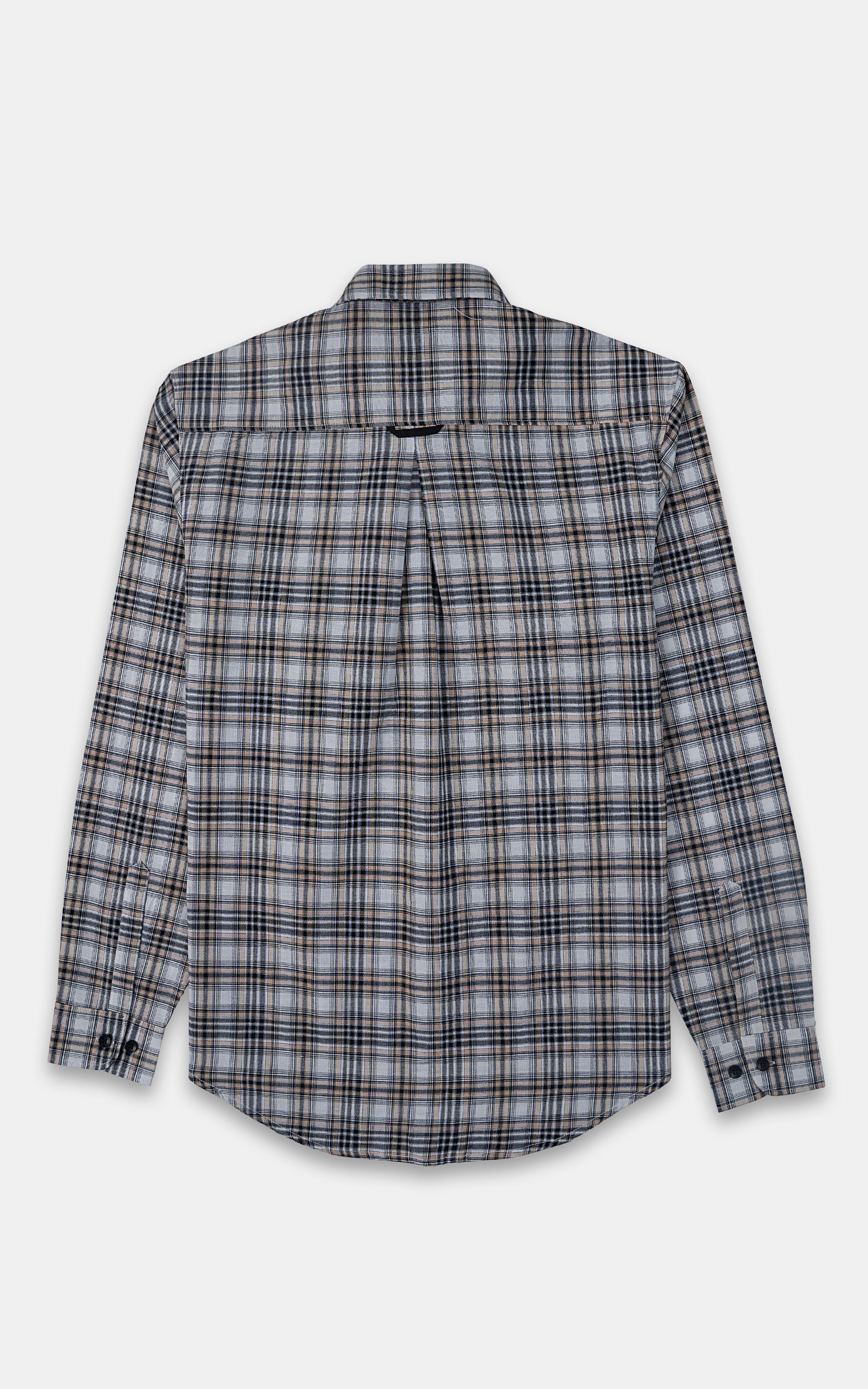 CASUAL SHIRT BEIGE CHECK