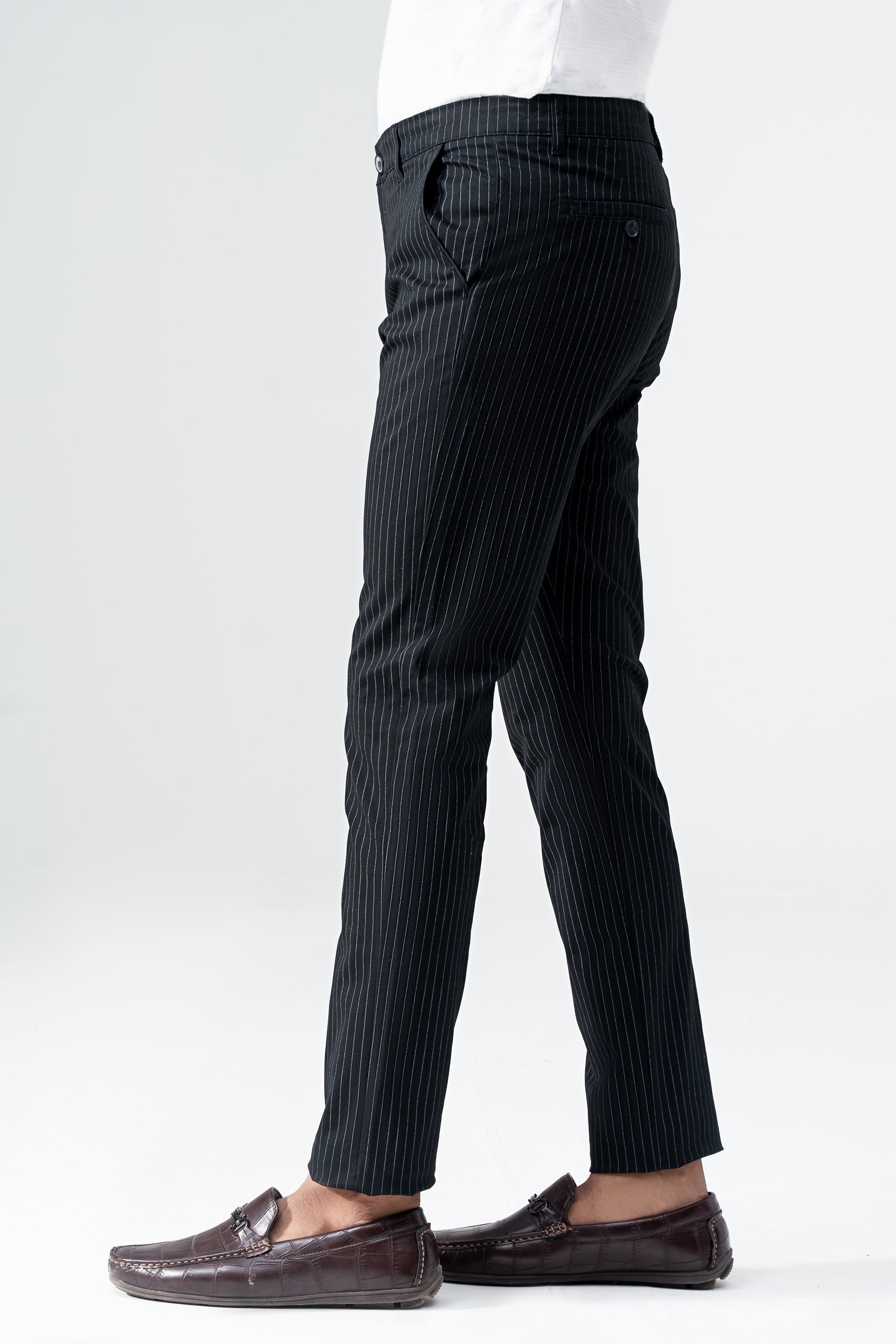 CROSS POCKET TWILL SLIMFIT PANT BLACK