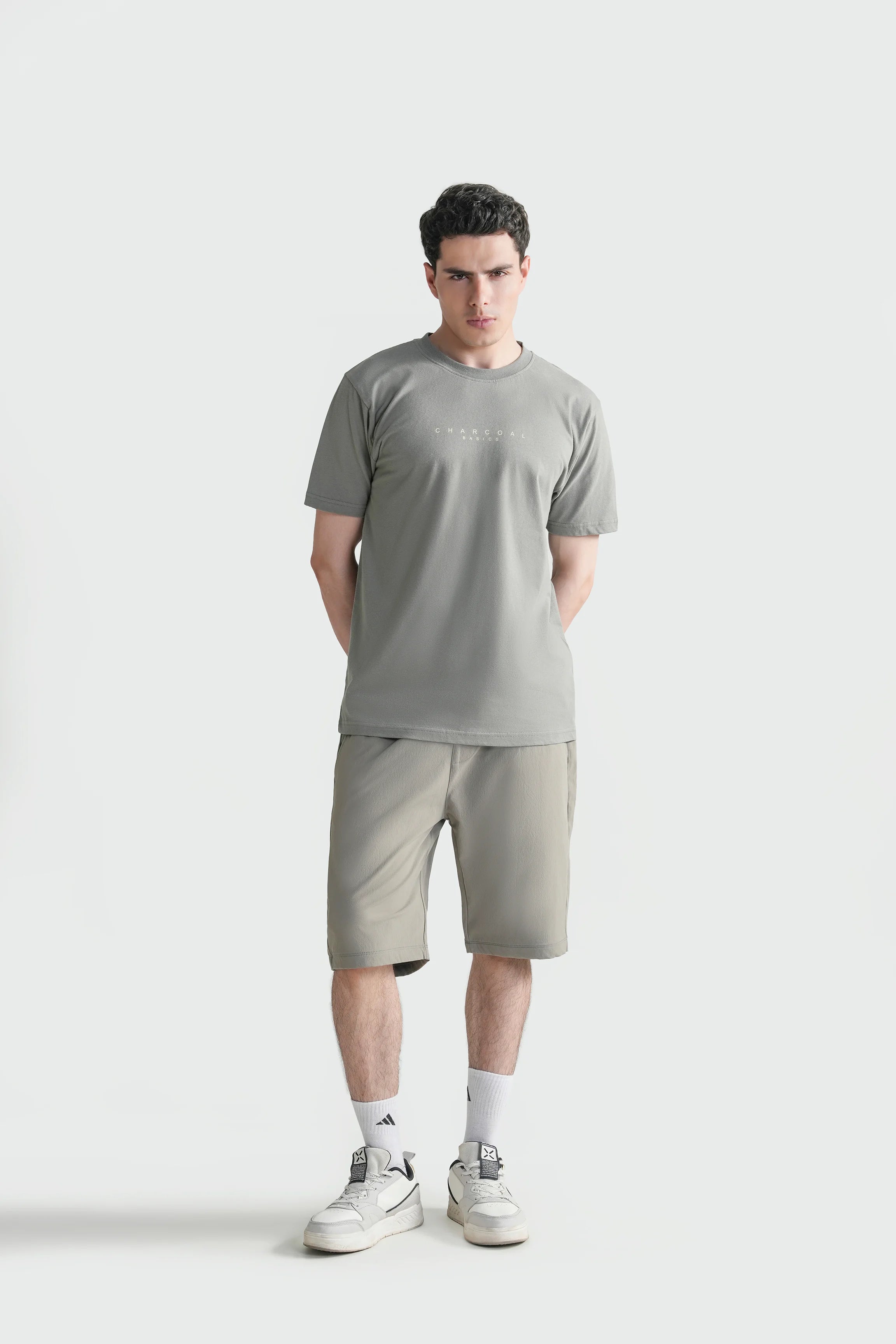 HALF SLEEVES SLEEPWEAR CREW NECK T SHIRT OLIVE