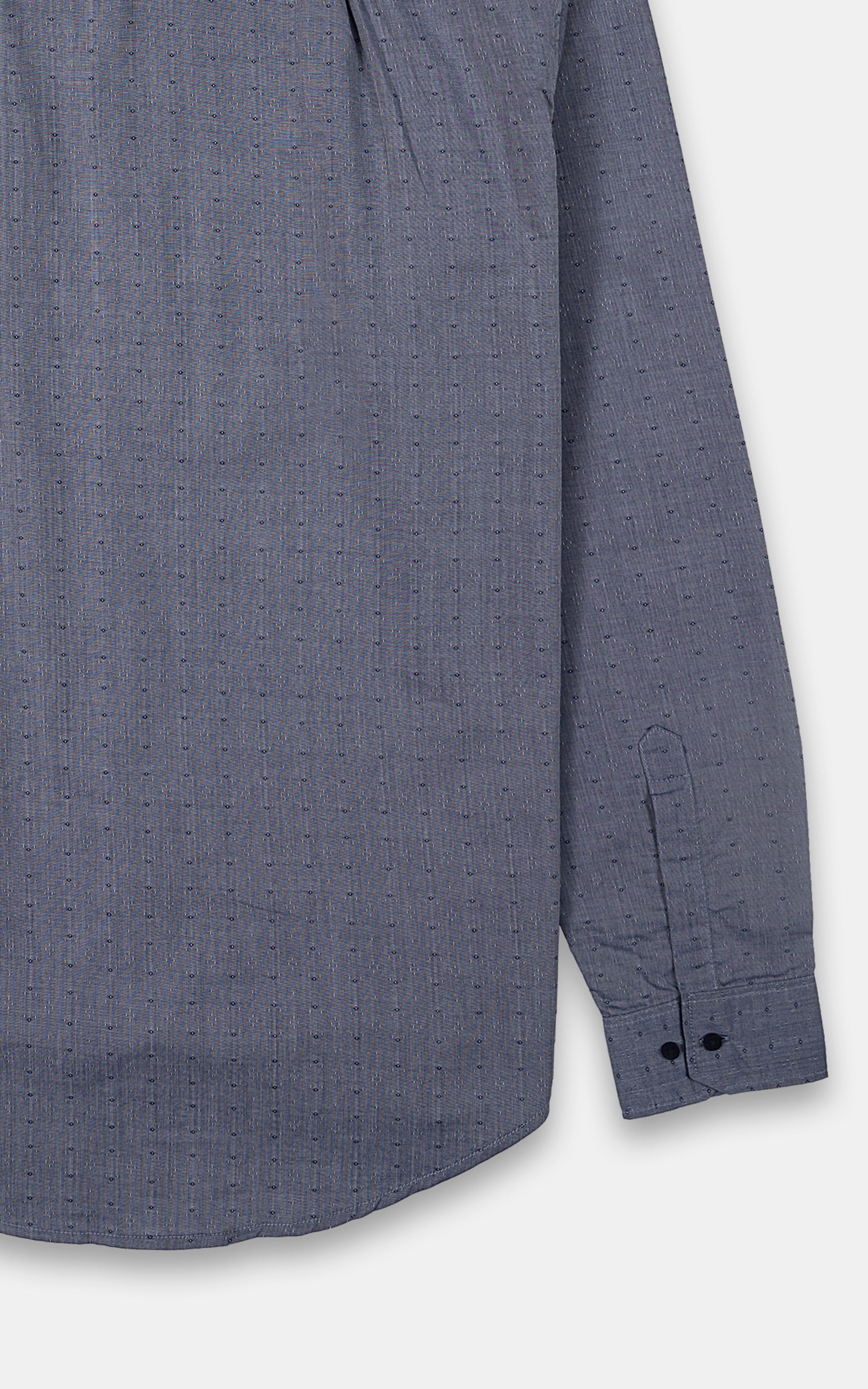 CASUAL SHIRT BLUE TEXTURE