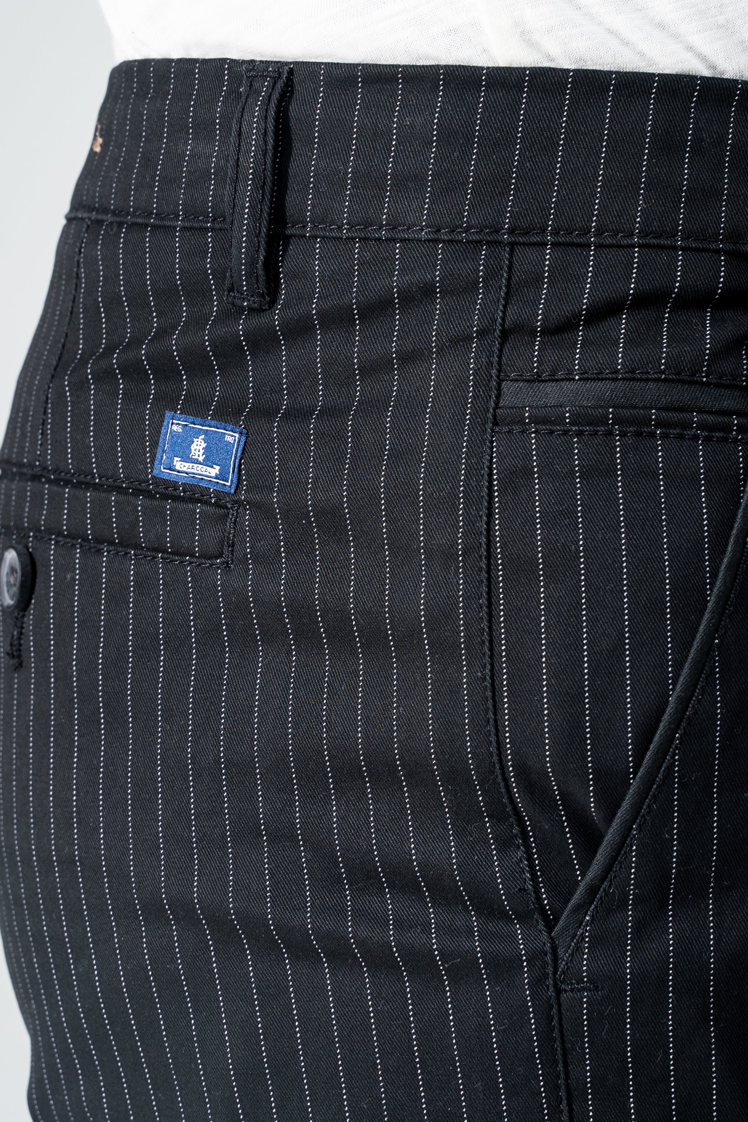 CROSS POCKET TWILL SLIMFIT PANT BLACK