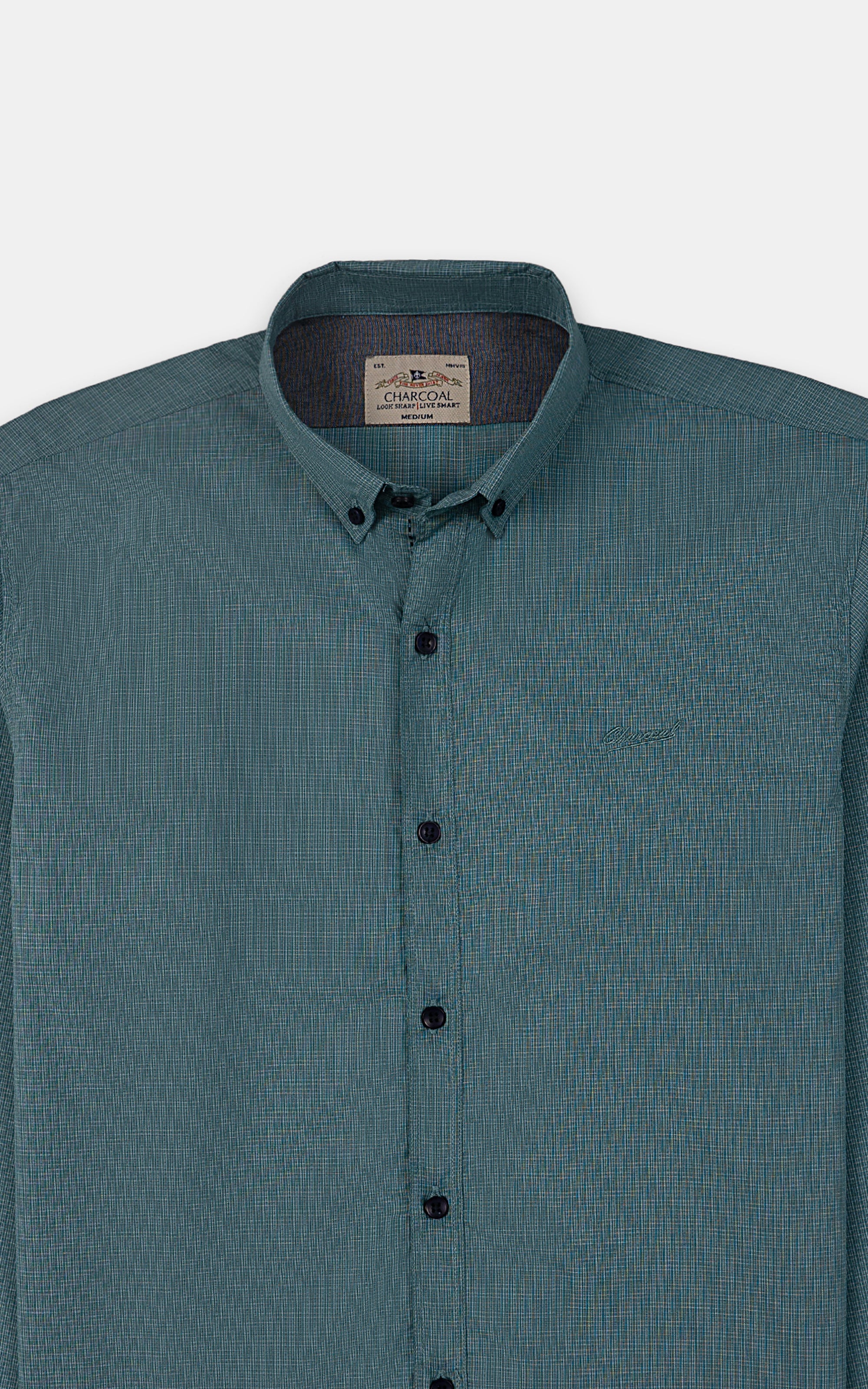 CASUAL SHIRT GREEN CHECK