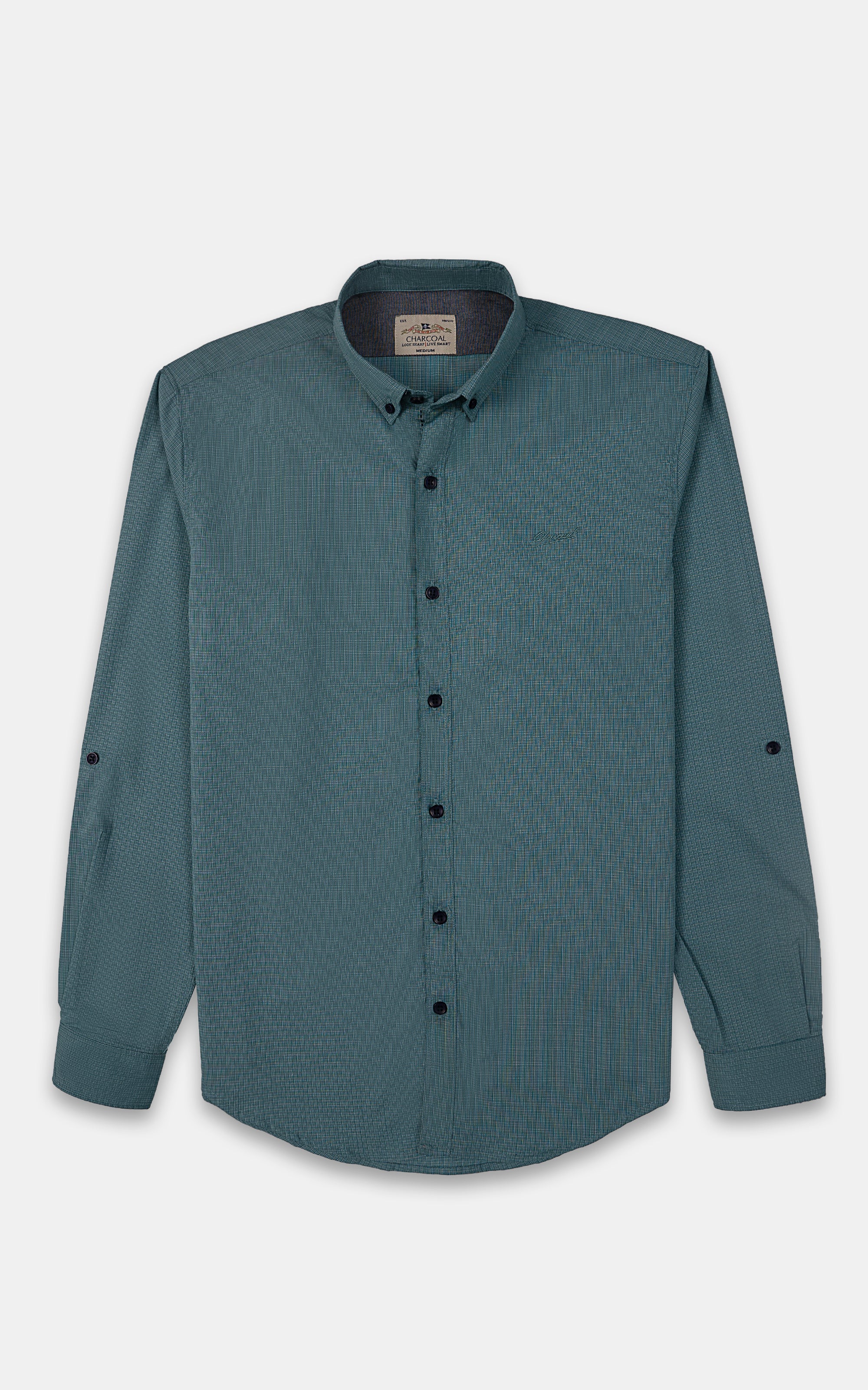 CASUAL SHIRT GREEN CHECK