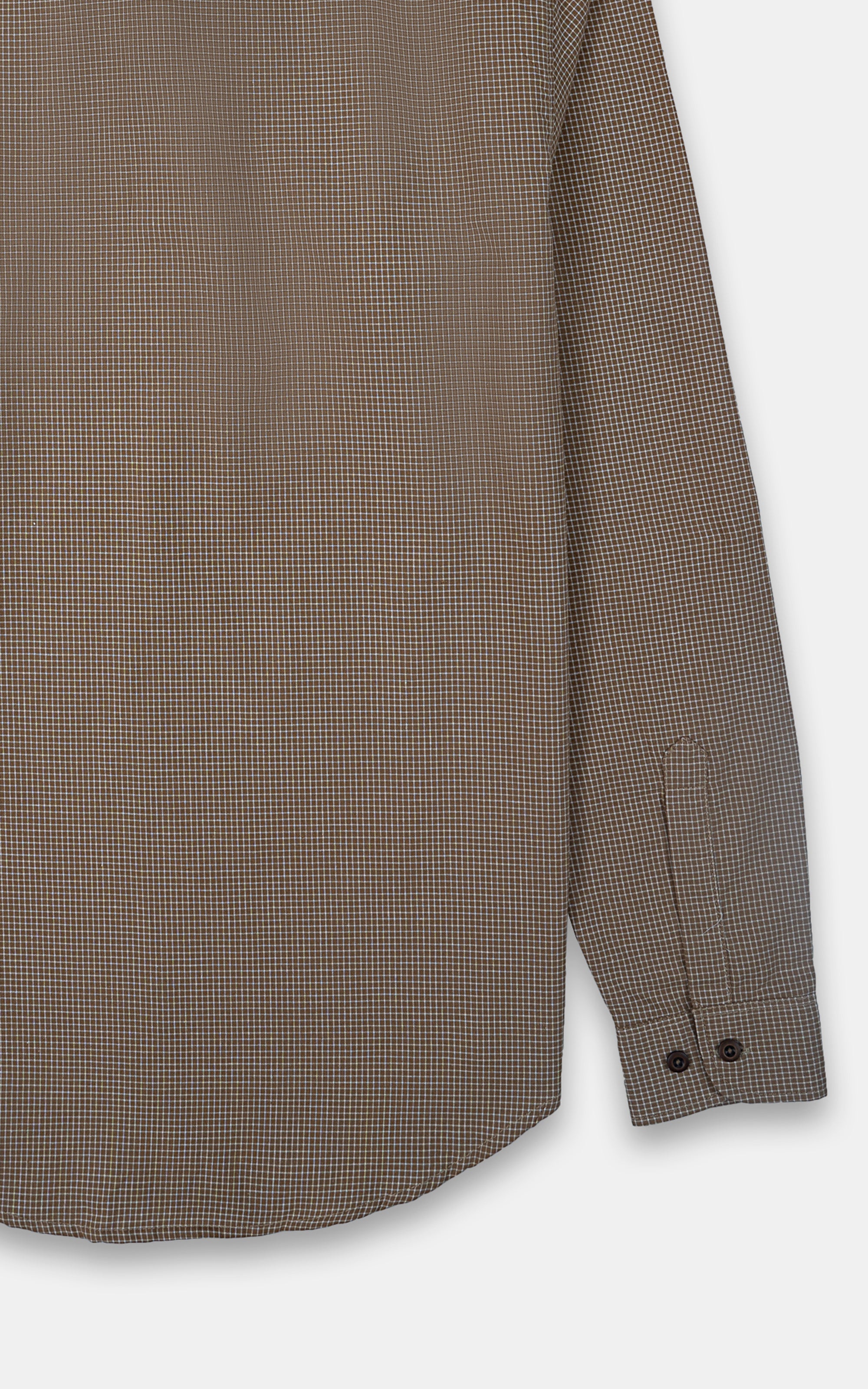 CASUAL SHIRT KHAKI CHECK