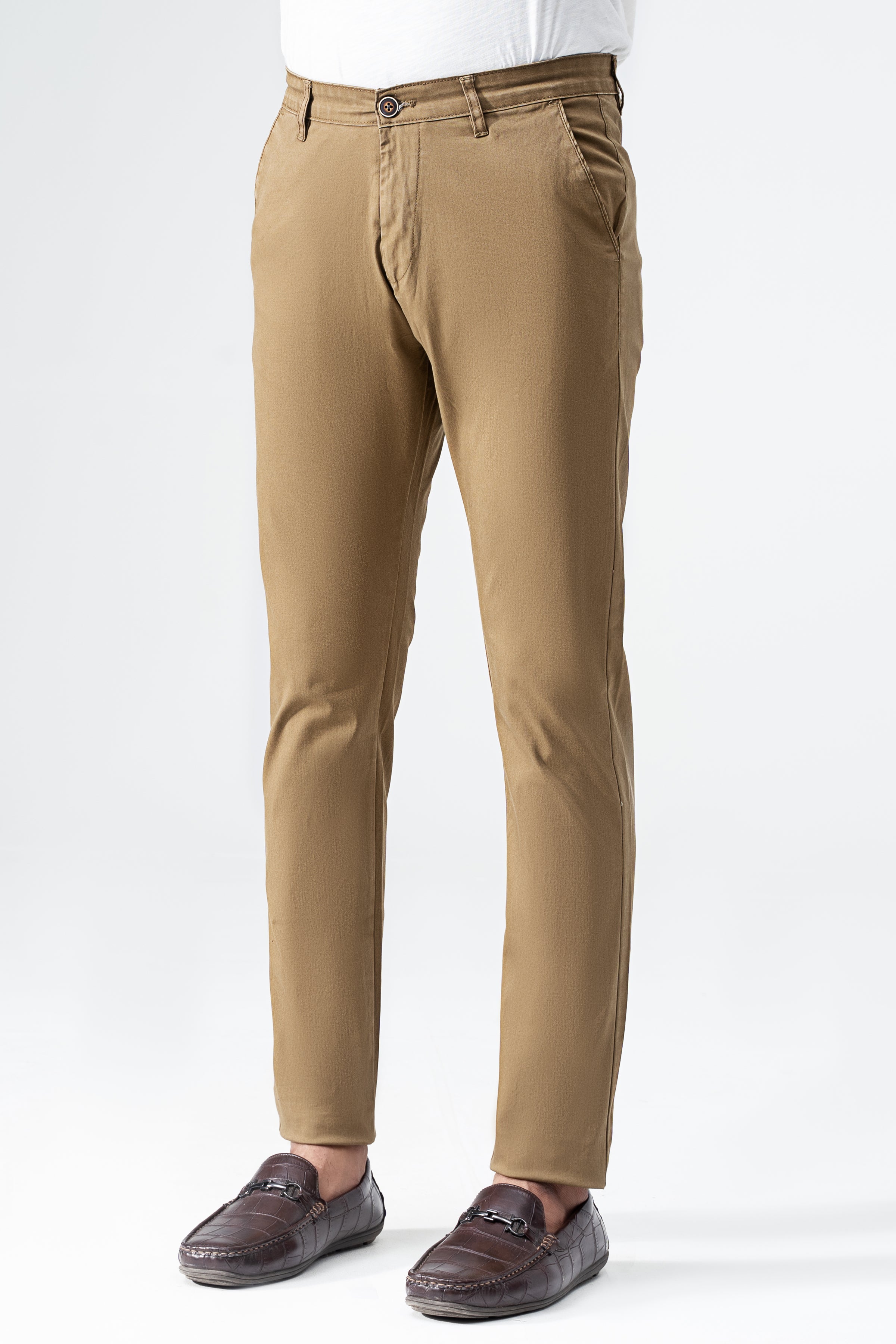 CROSS POCKET TWILL SLIMFIT PANT DARK KHAKI