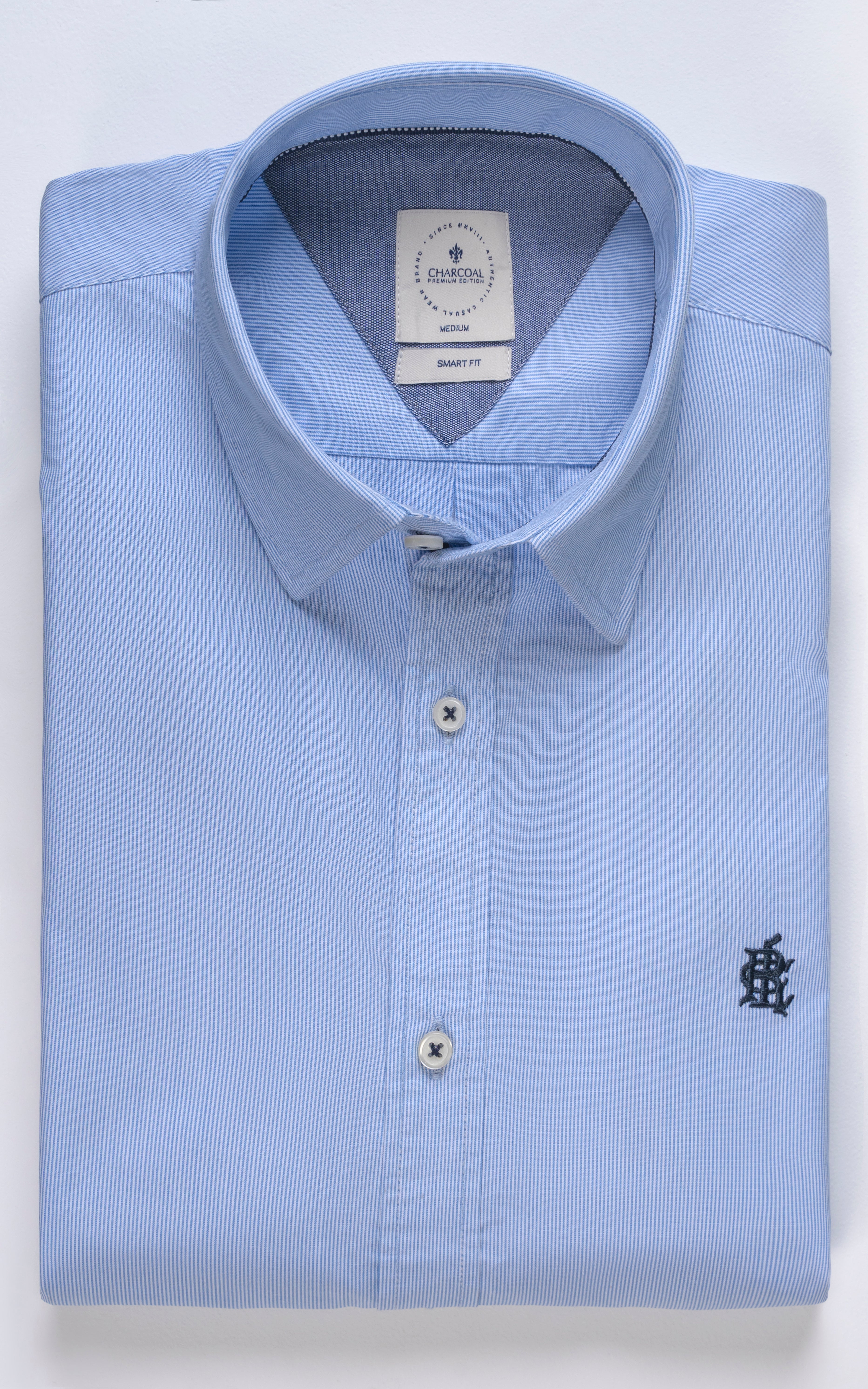SMART SHIRT BONE COLLAR  SKY BLUE