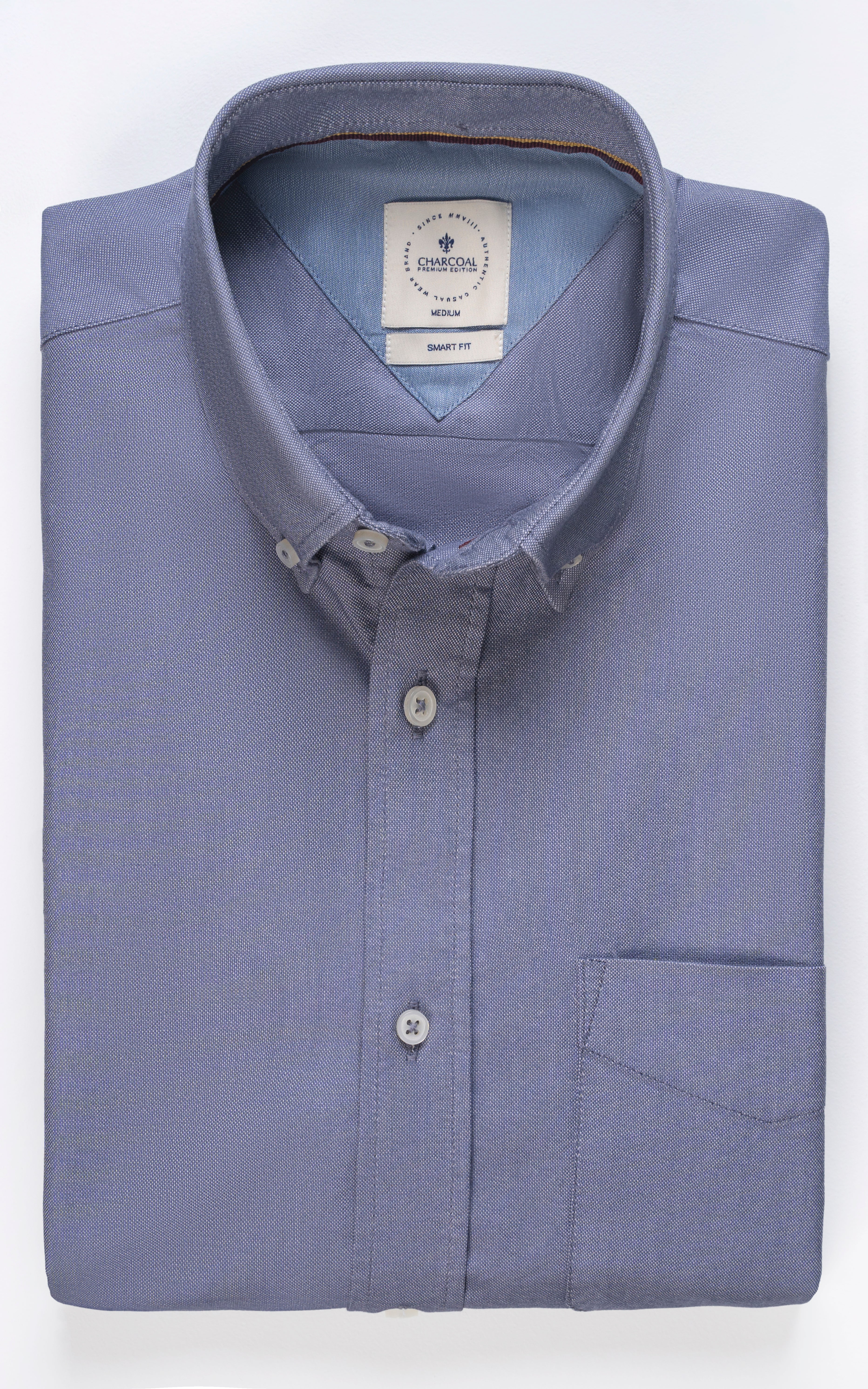 BUTTON DOWN COLLAR SHIRT GREY