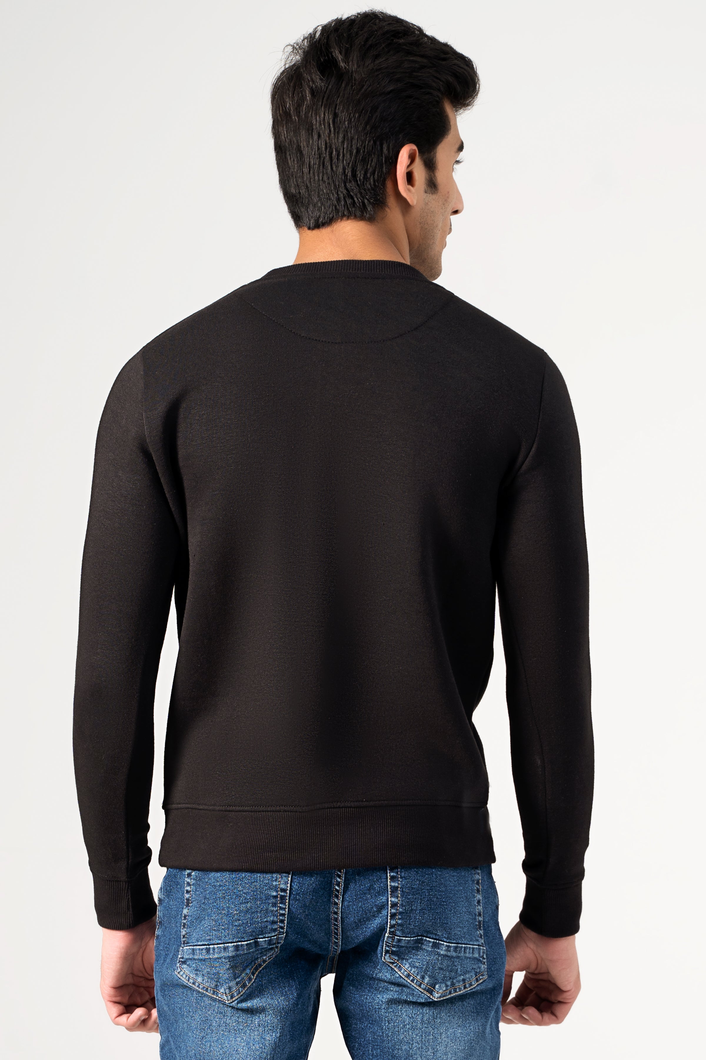 SWEAT SHIRT CREW NECK BLACK