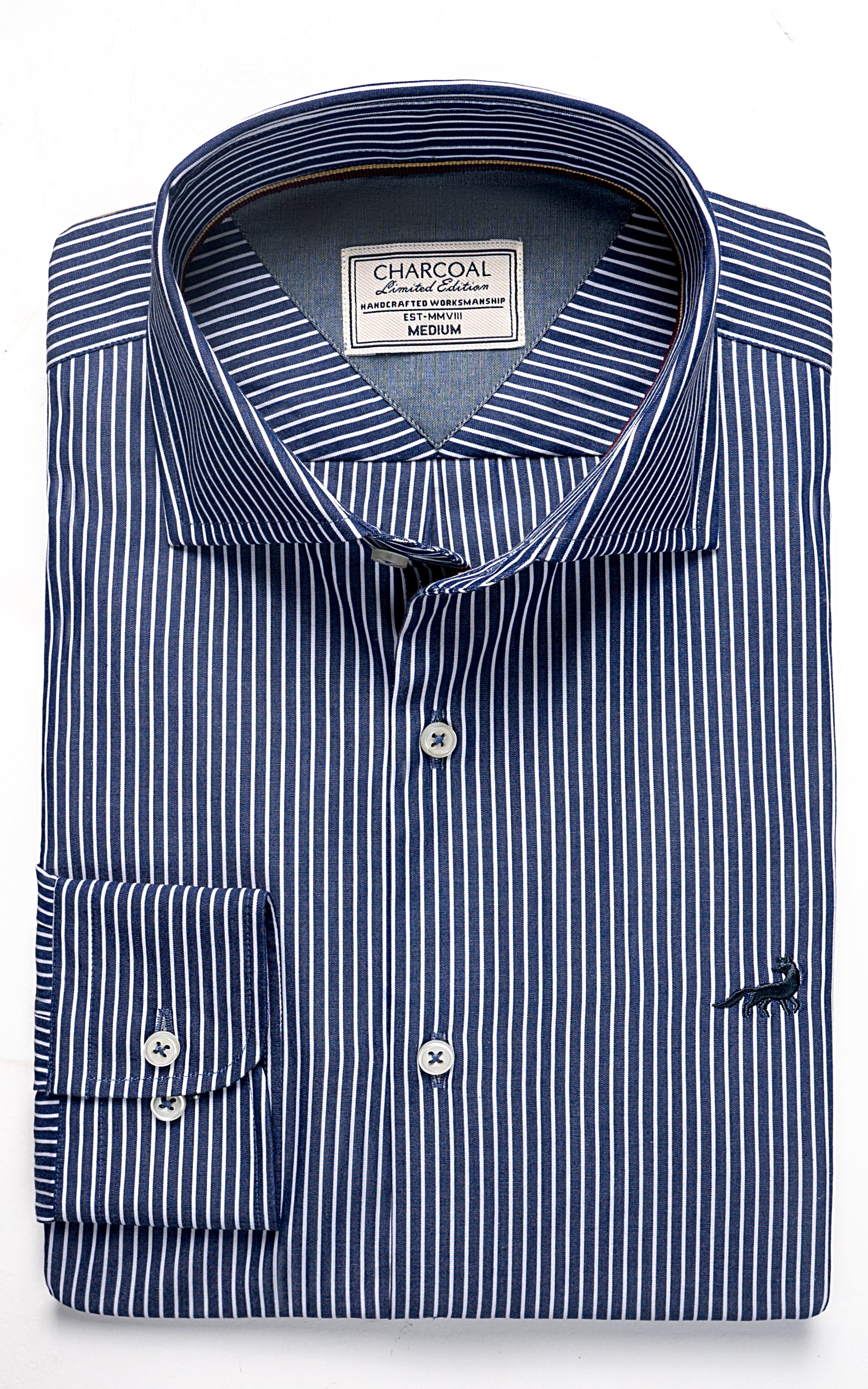 LIMITED EDITION SHIRTS NAVY WHITE STRIPES