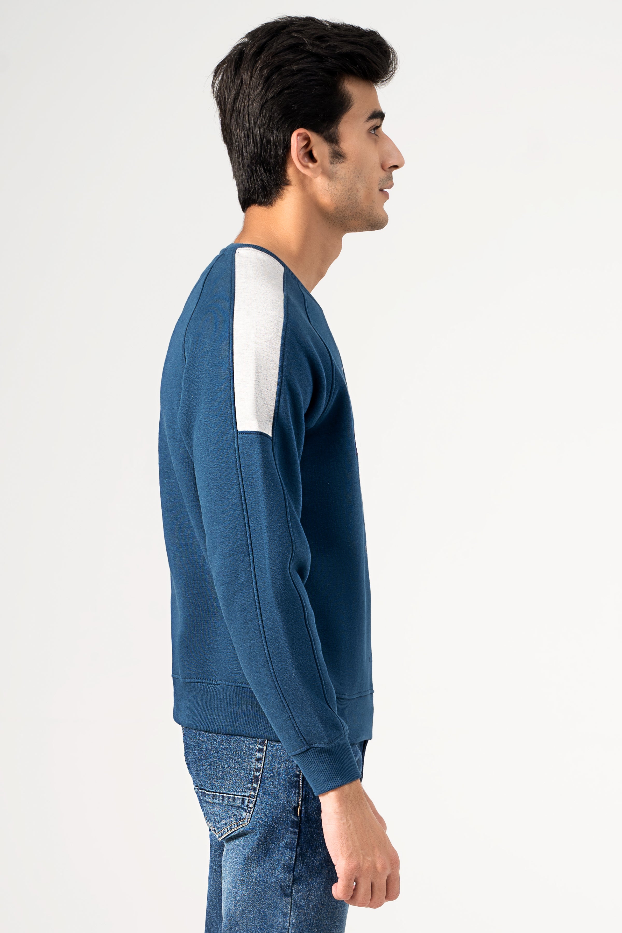 CREW NECK SWEAT SHIRT TEAL