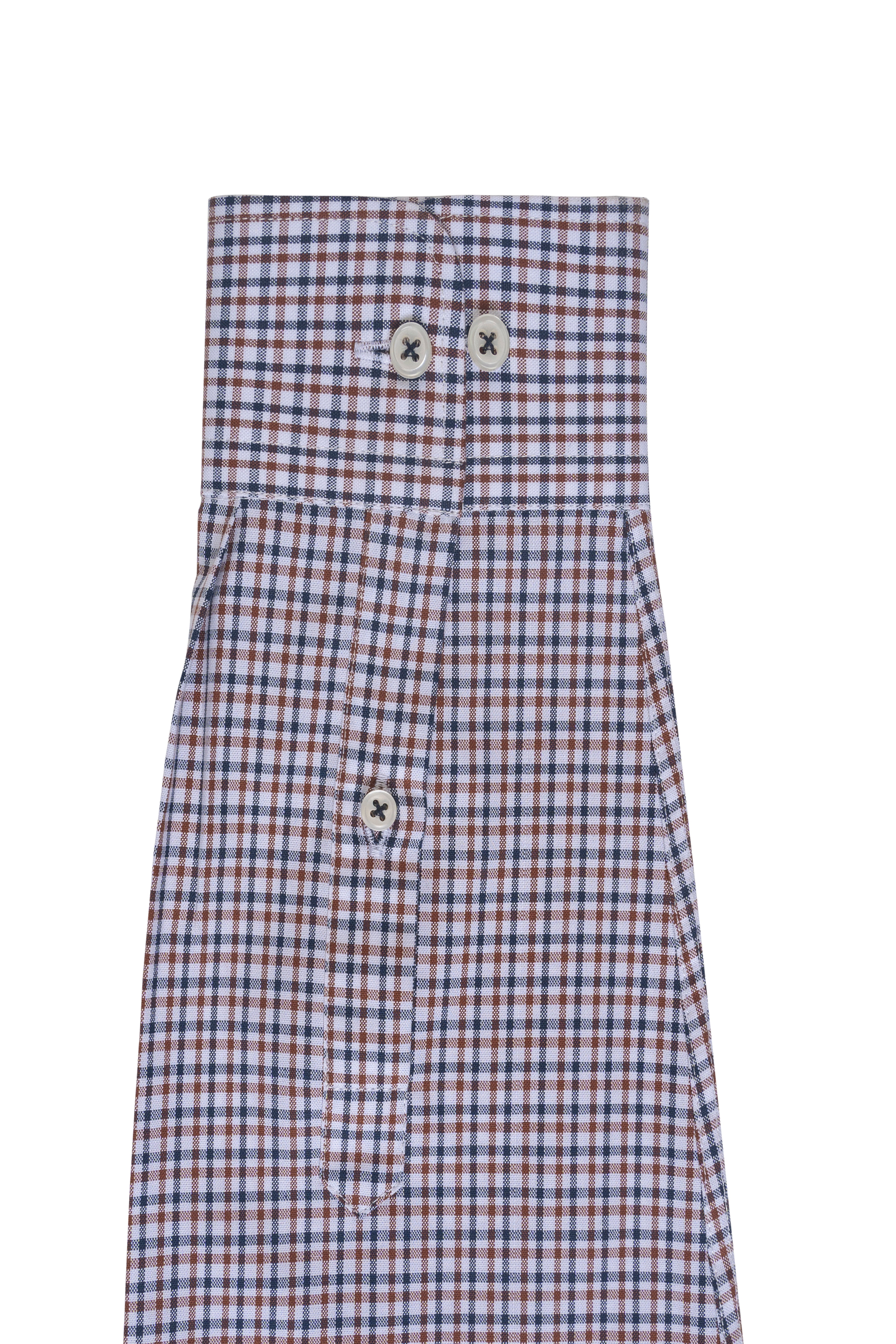 SEMI FORMAL SHIRT WHITE NAVY