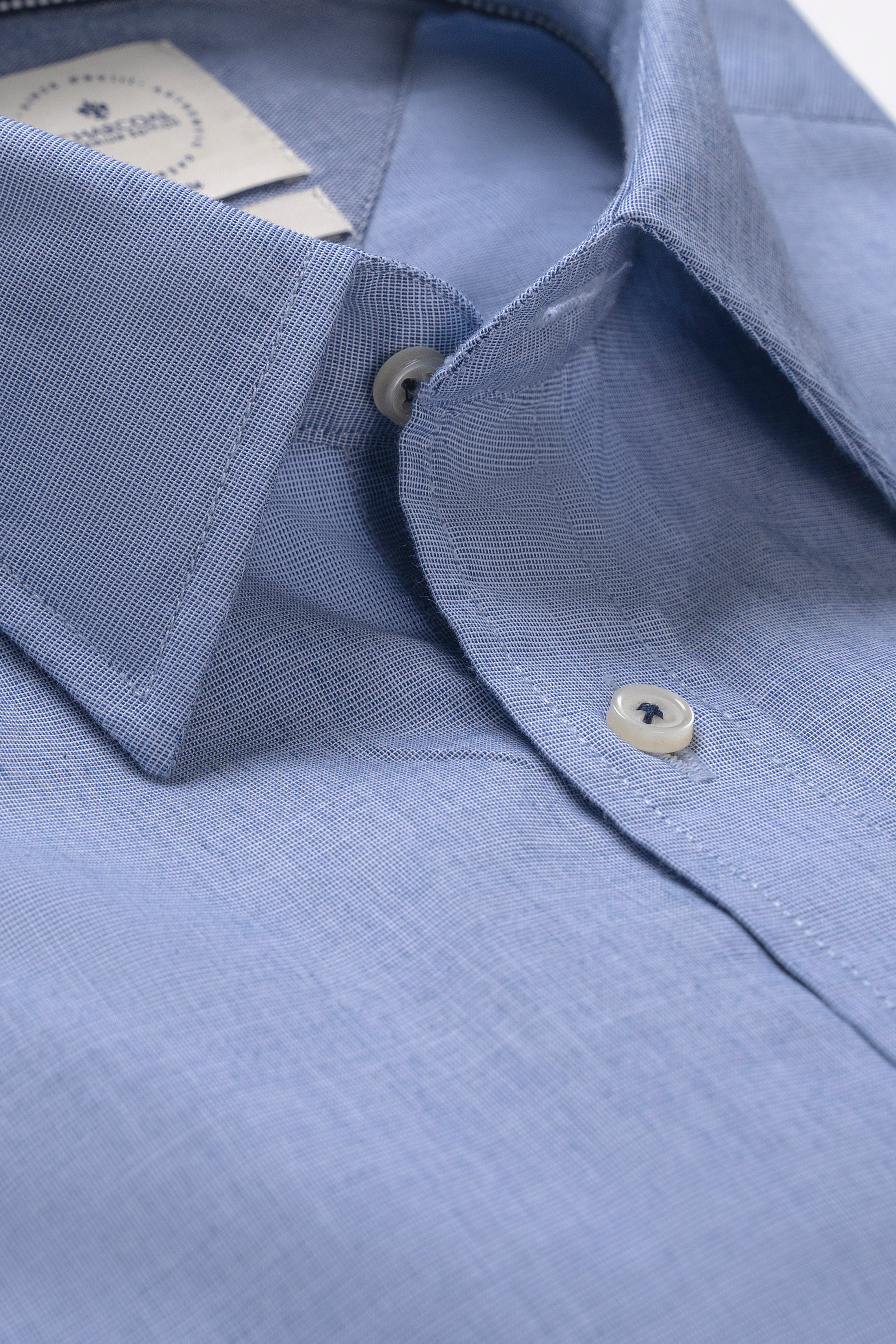 SMART SHIRT BONE COLLAR BLUE