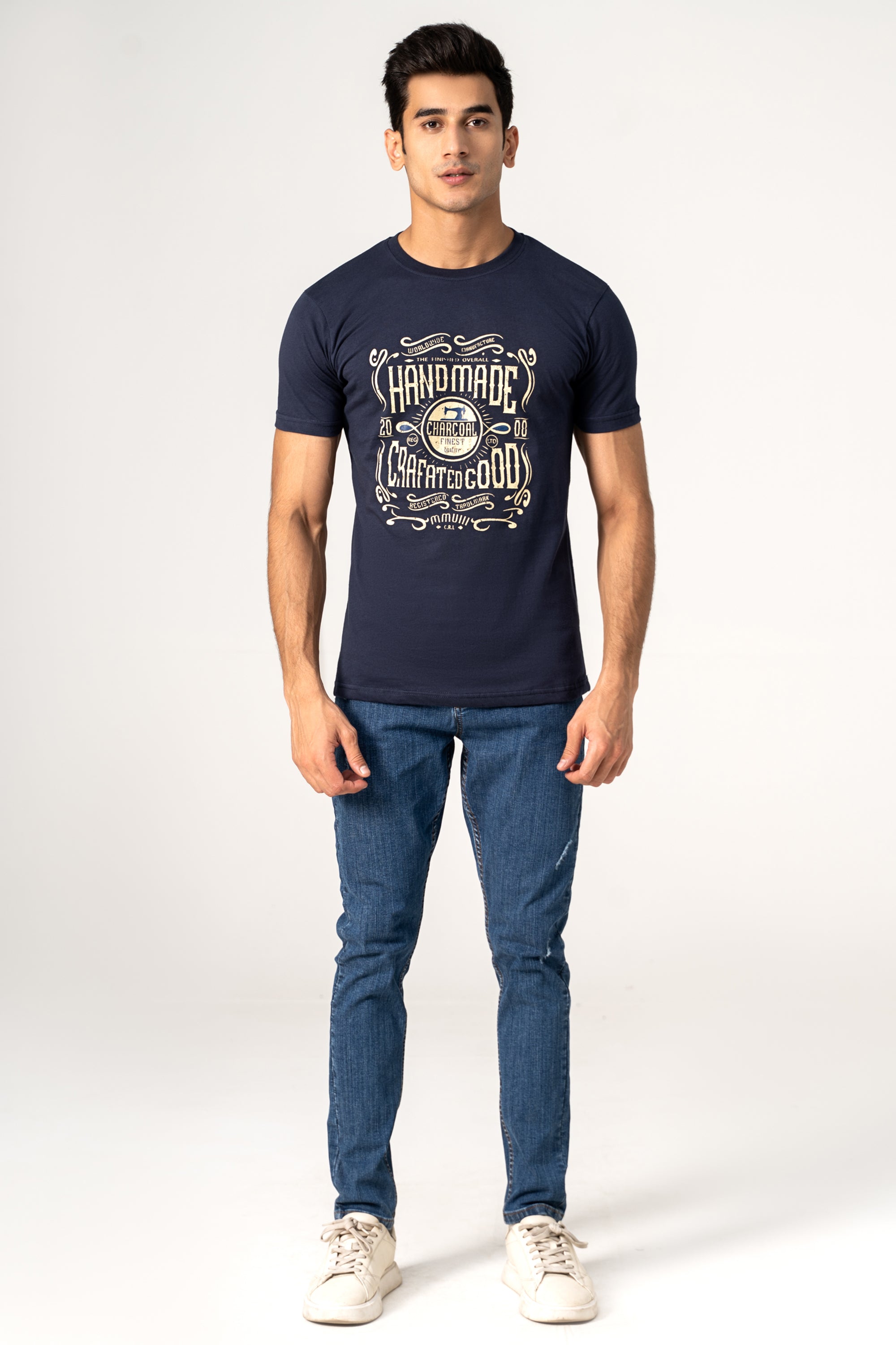 GRAPHIC T-SHIRT NAVY