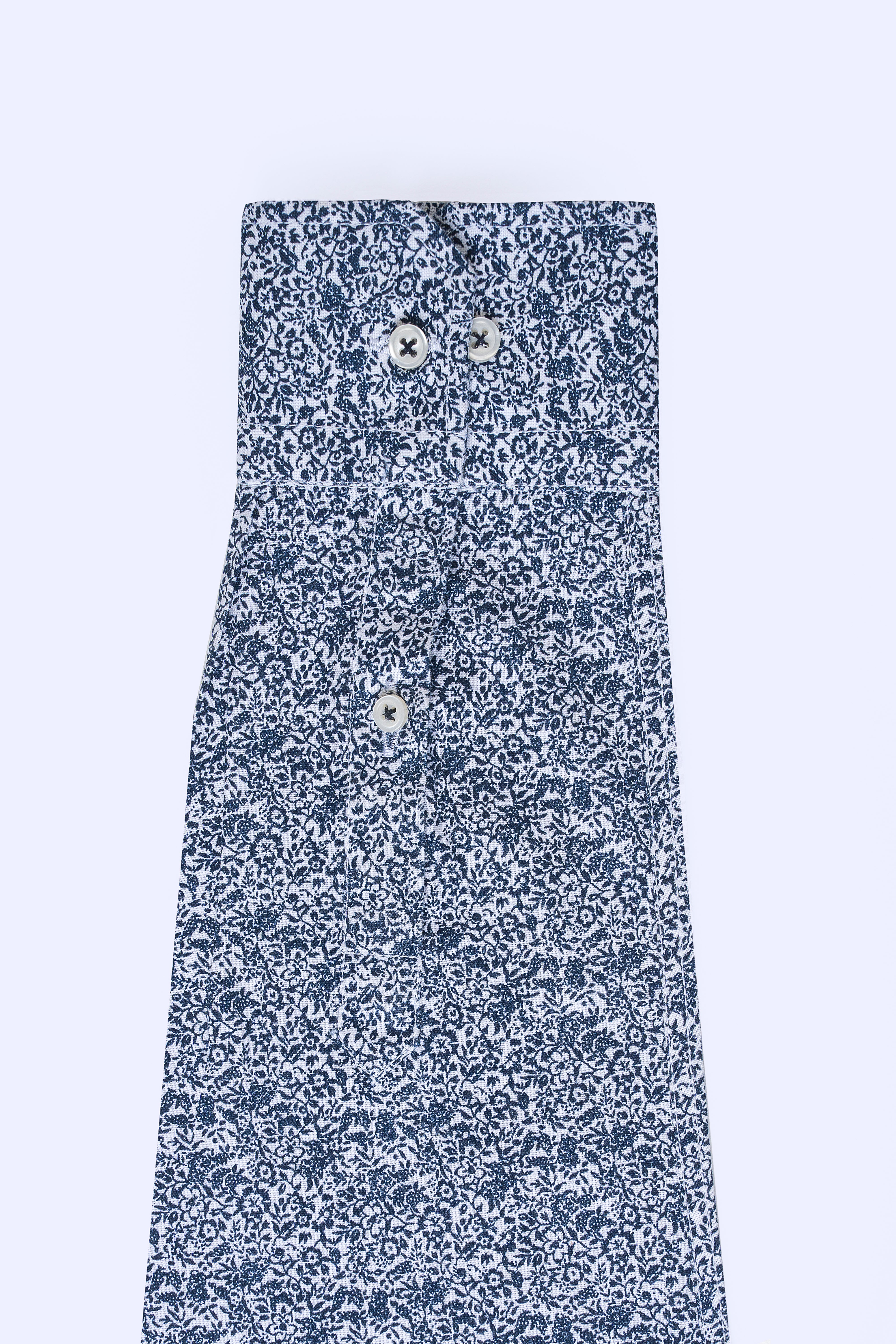 SMART SHIRT FRENCH COLLAR WHITE NAVY