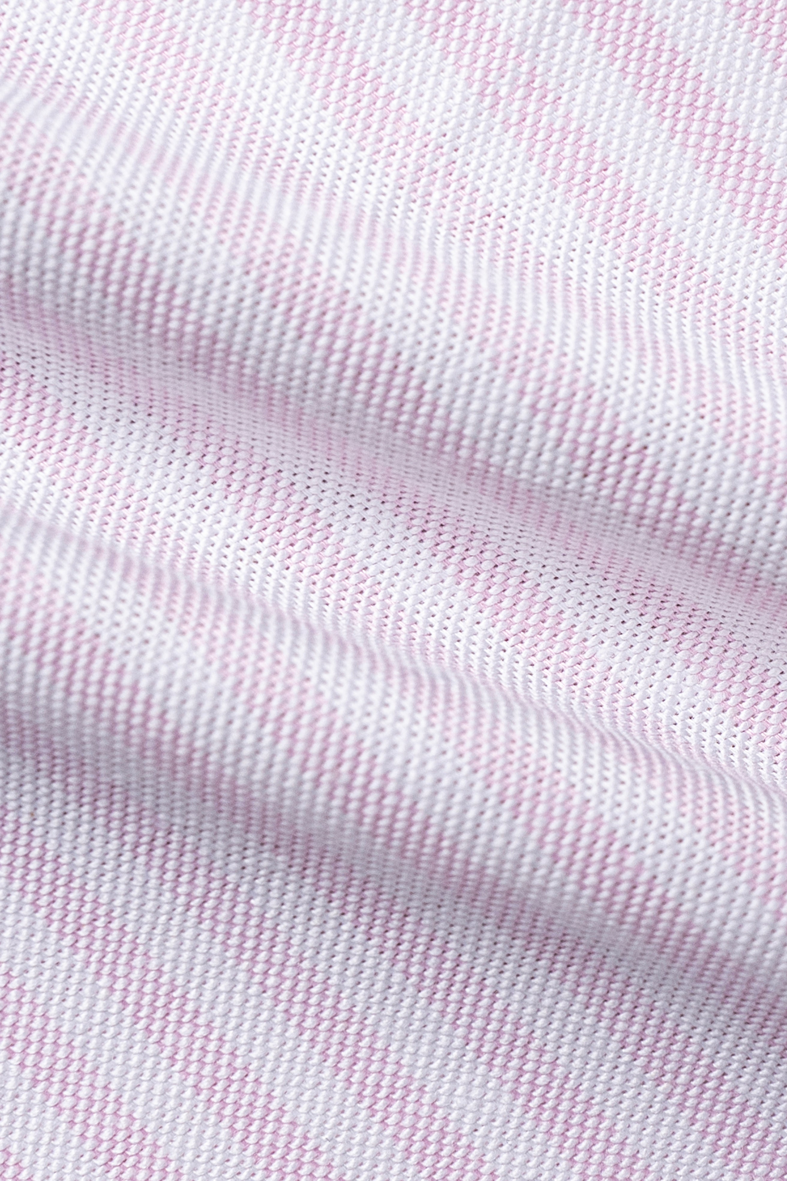 Pink striped shirt fabric texture with fine woven pattern