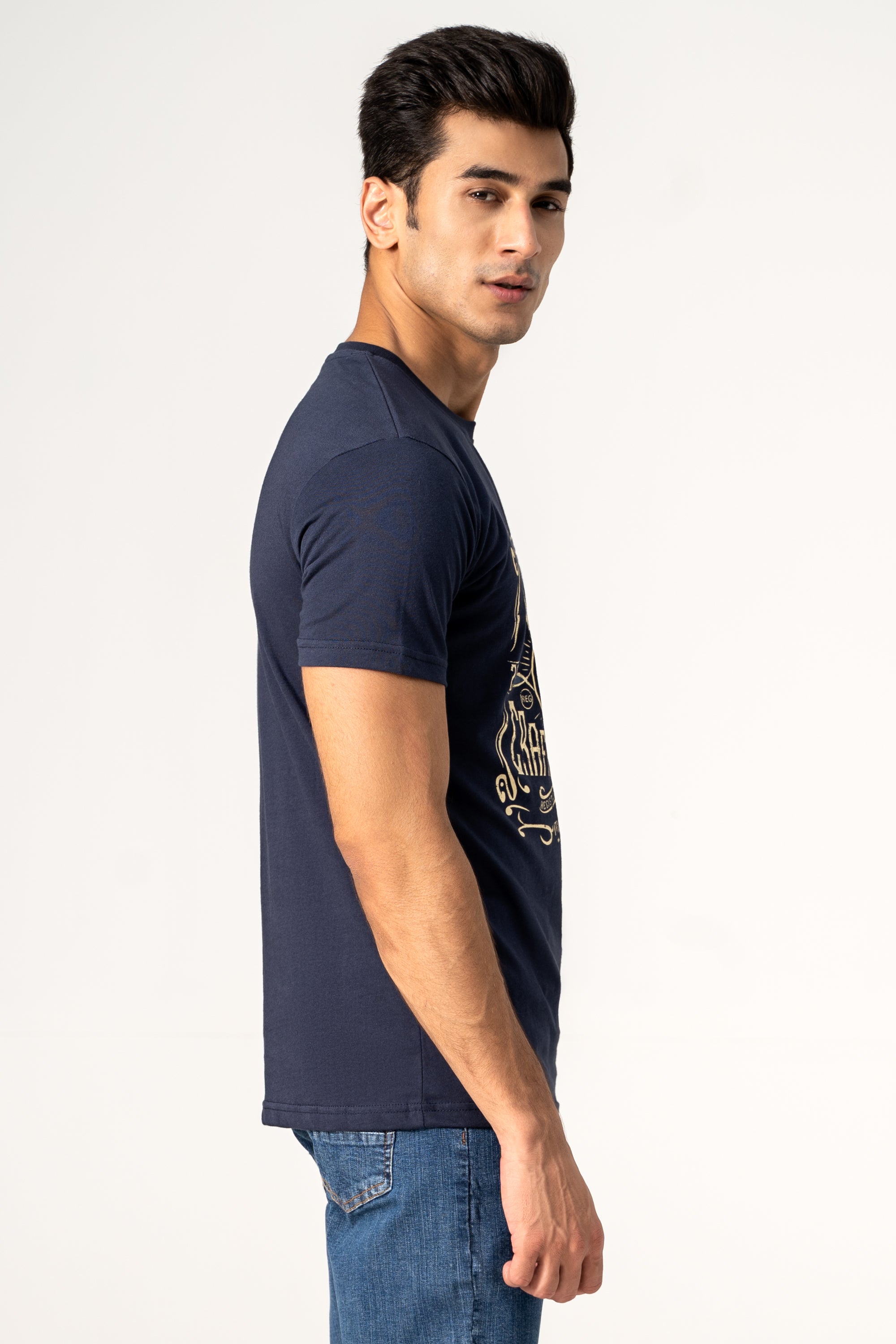 GRAPHIC T-SHIRT NAVY