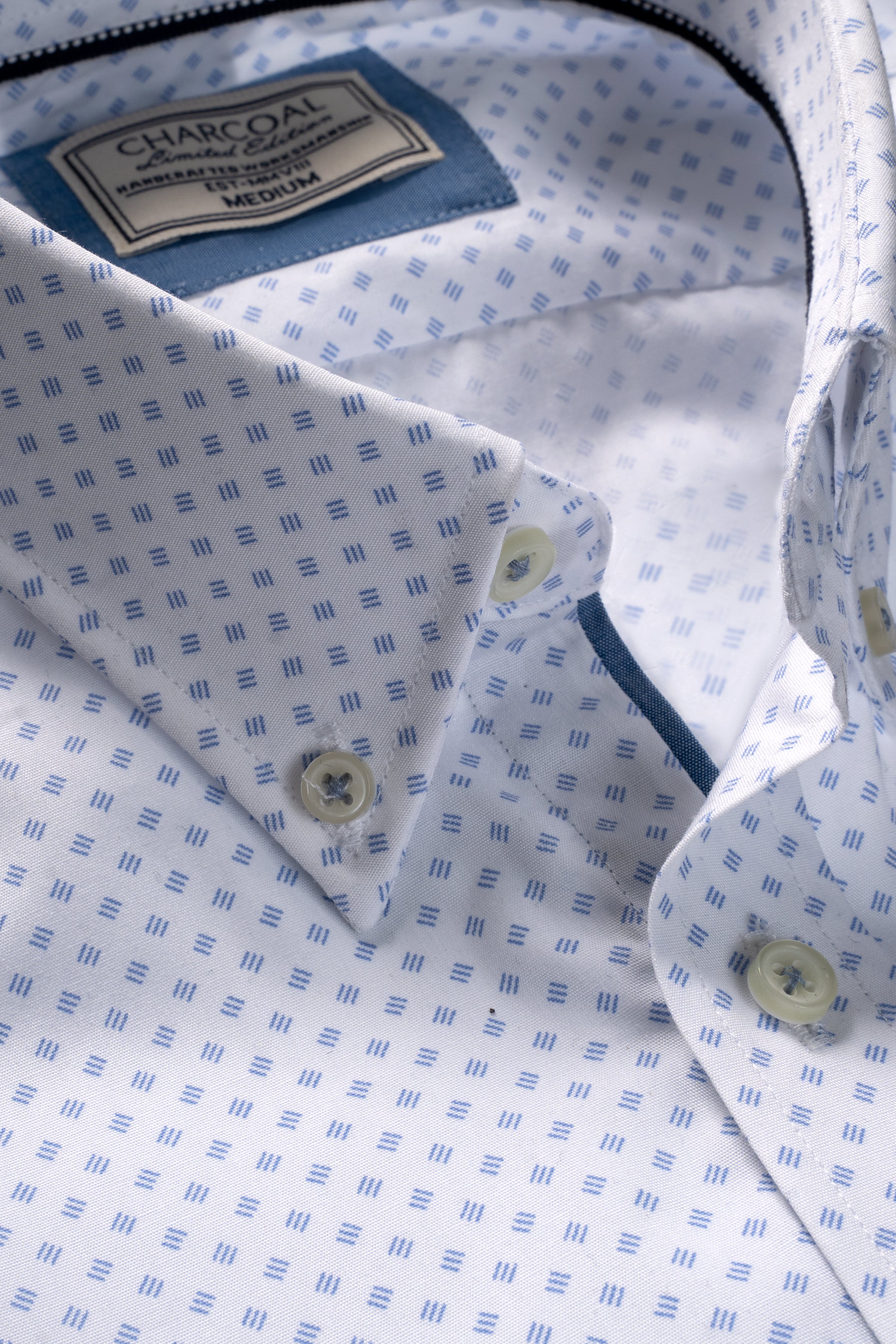 LIMITED EDITION HALF SLEEVE SHIRT WHITE SKY PRINTED