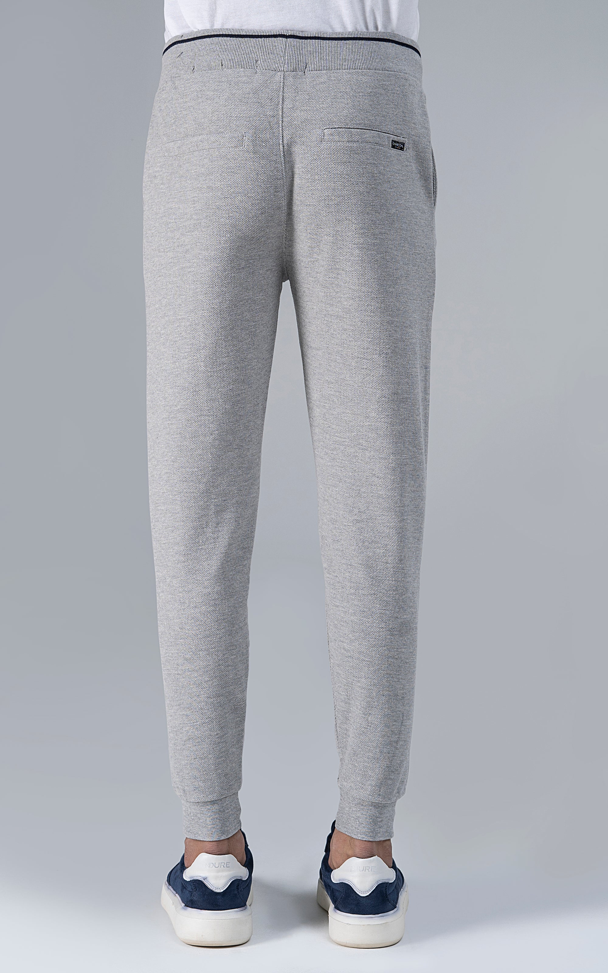 PIQUE TERRY TROUSER GREY