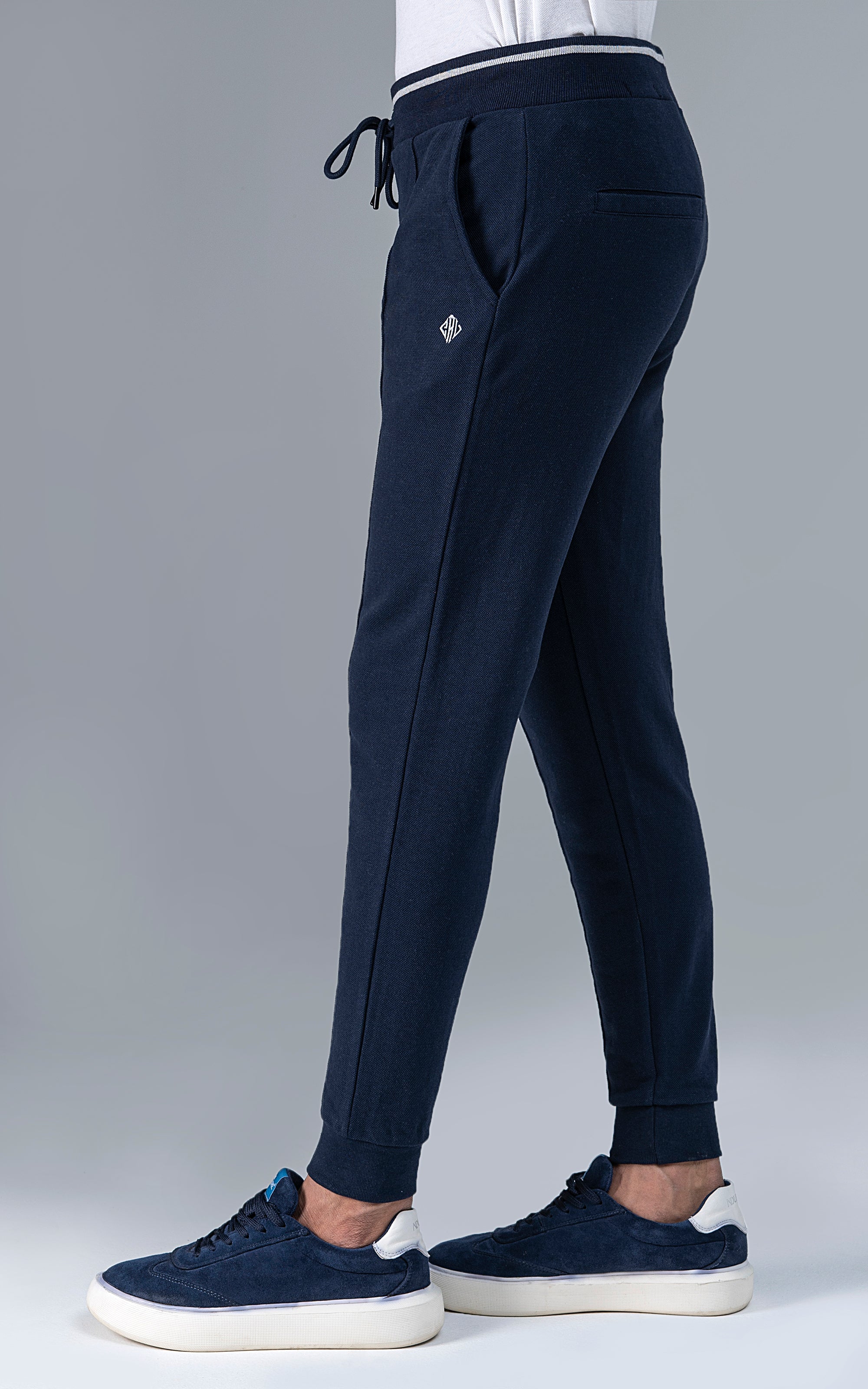 PIQUE TERRY TROUSER NAVY