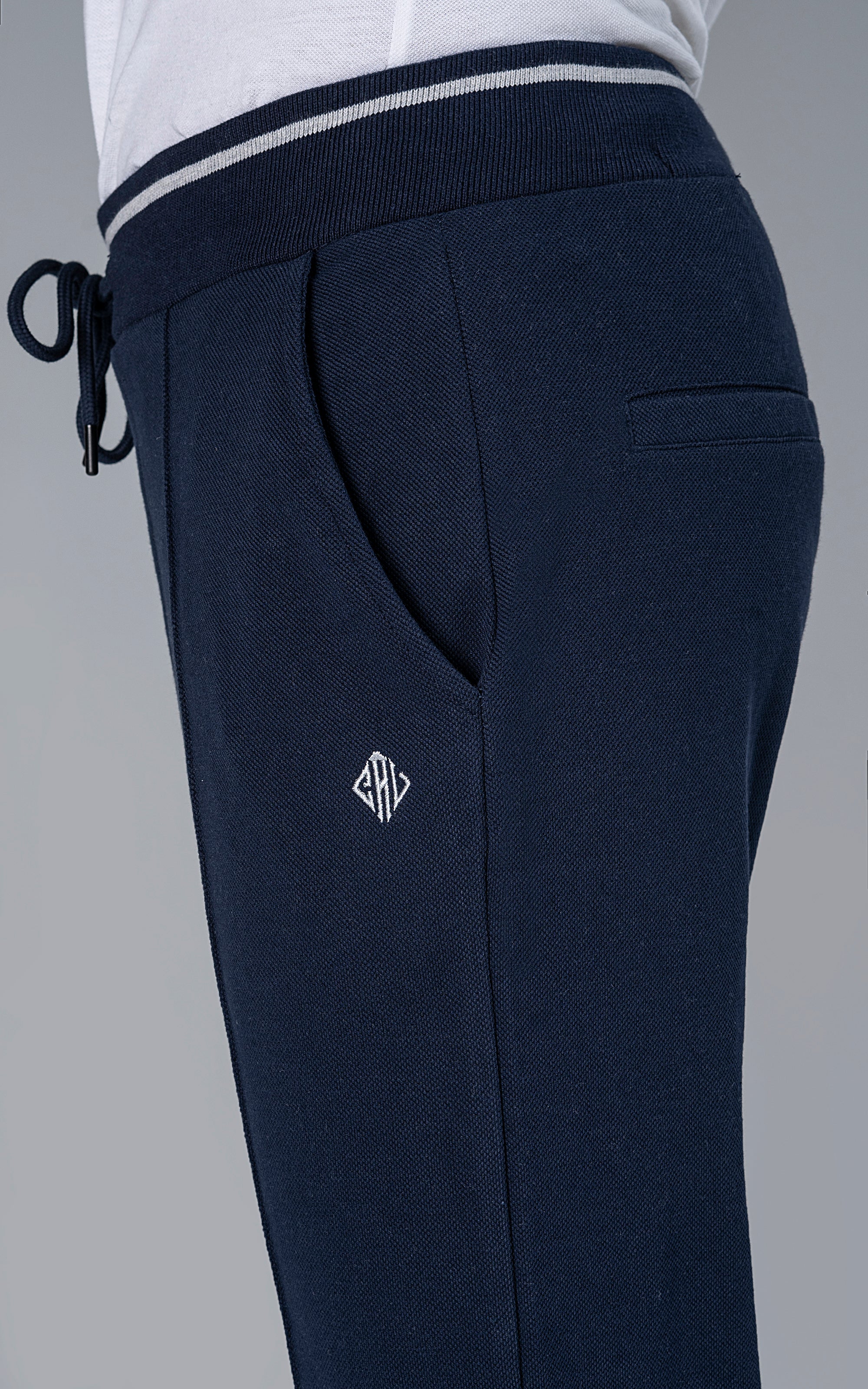 PIQUE TERRY TROUSER NAVY