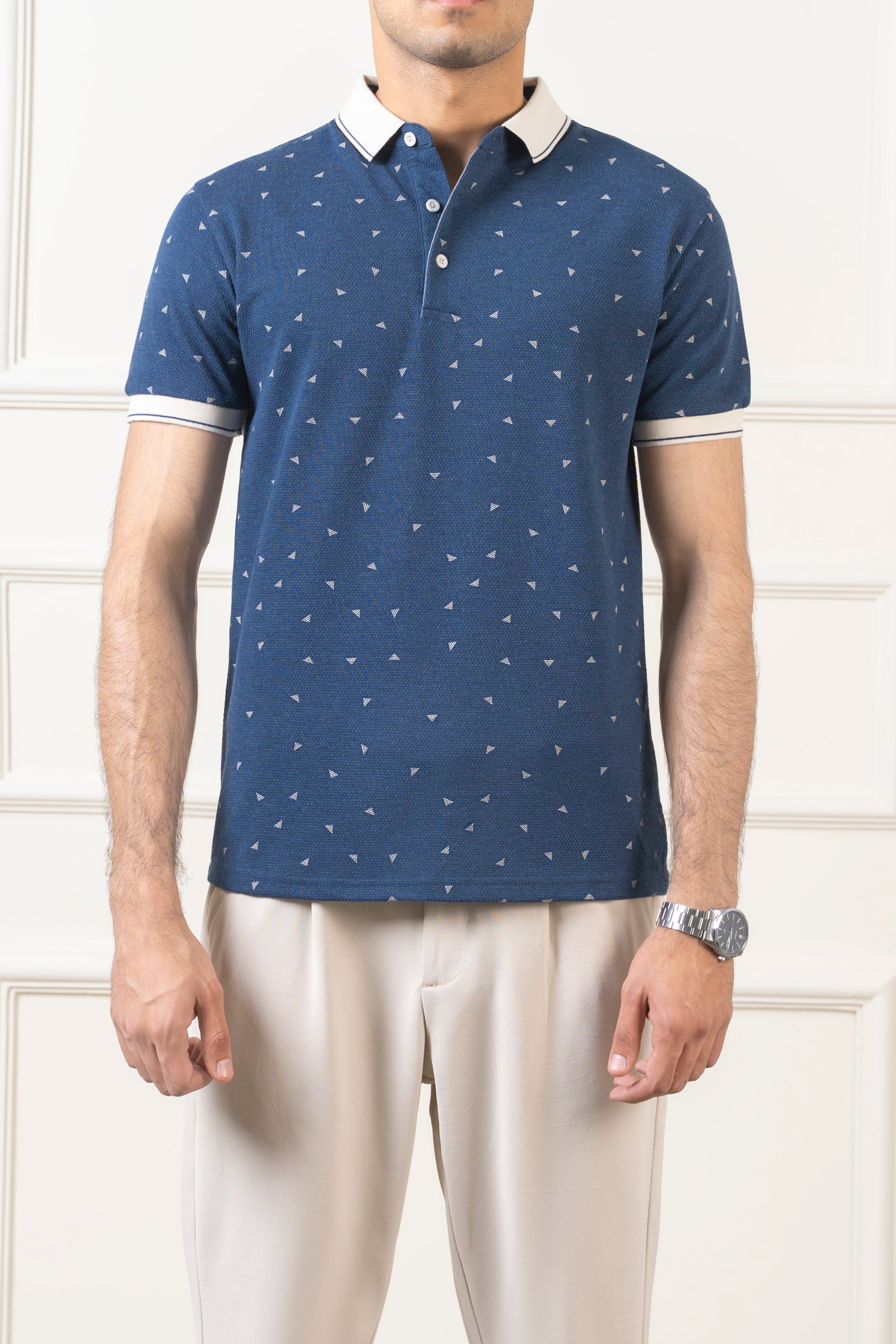 POLO TIPPING COLLAR NAVY