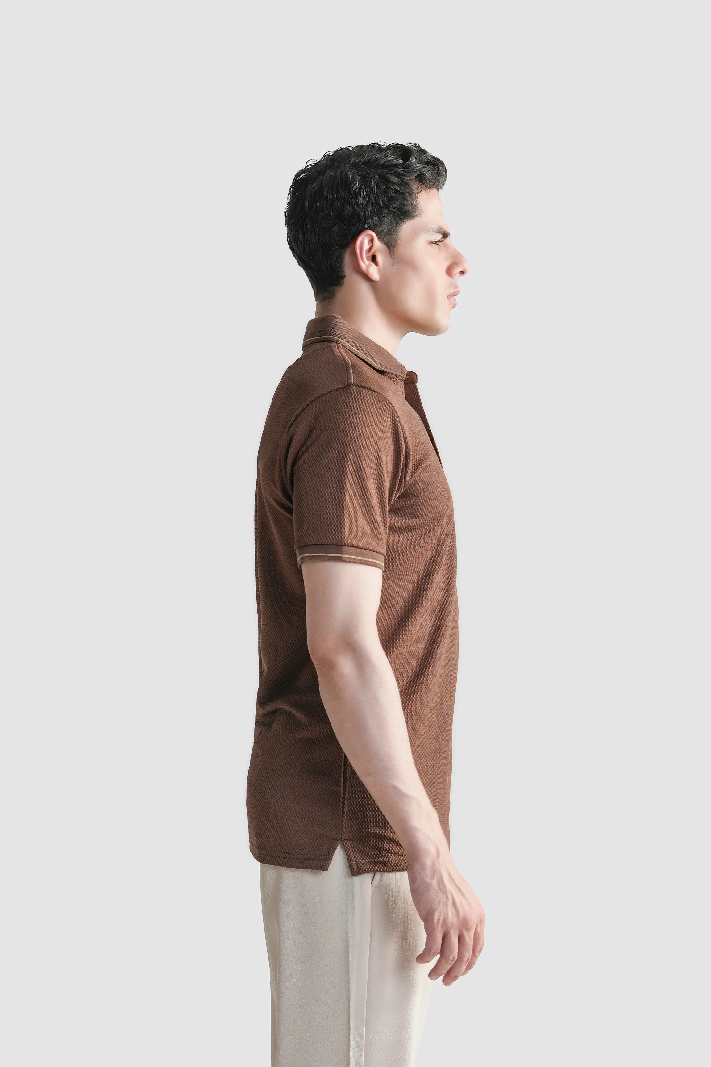 SMART FIT CLASSIC PREMIUM POLO SHIRT BROWN