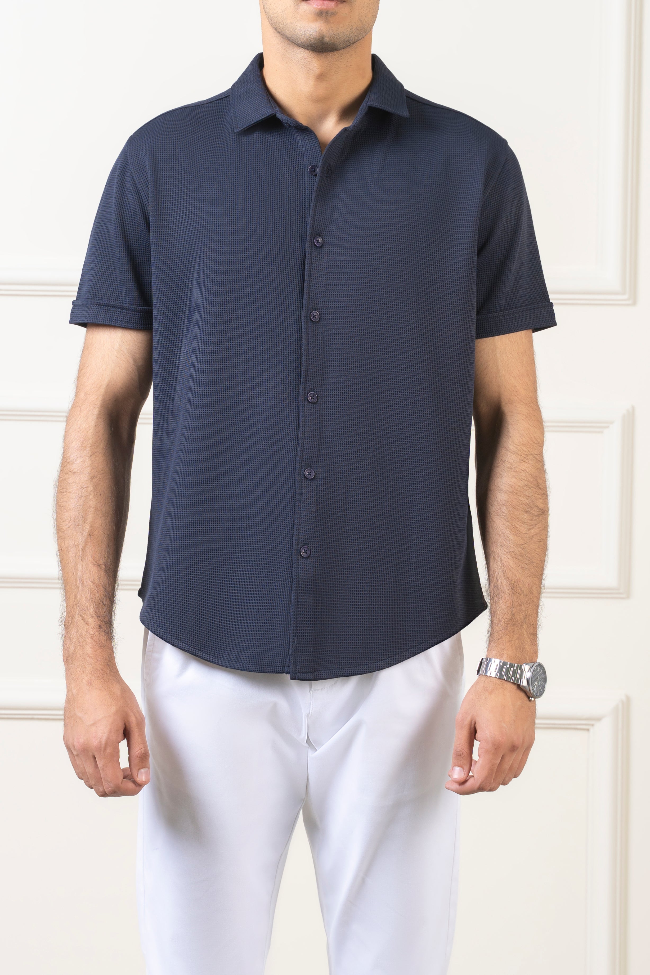 CASUAL SHIRT REGULAR COLLAR NAVY