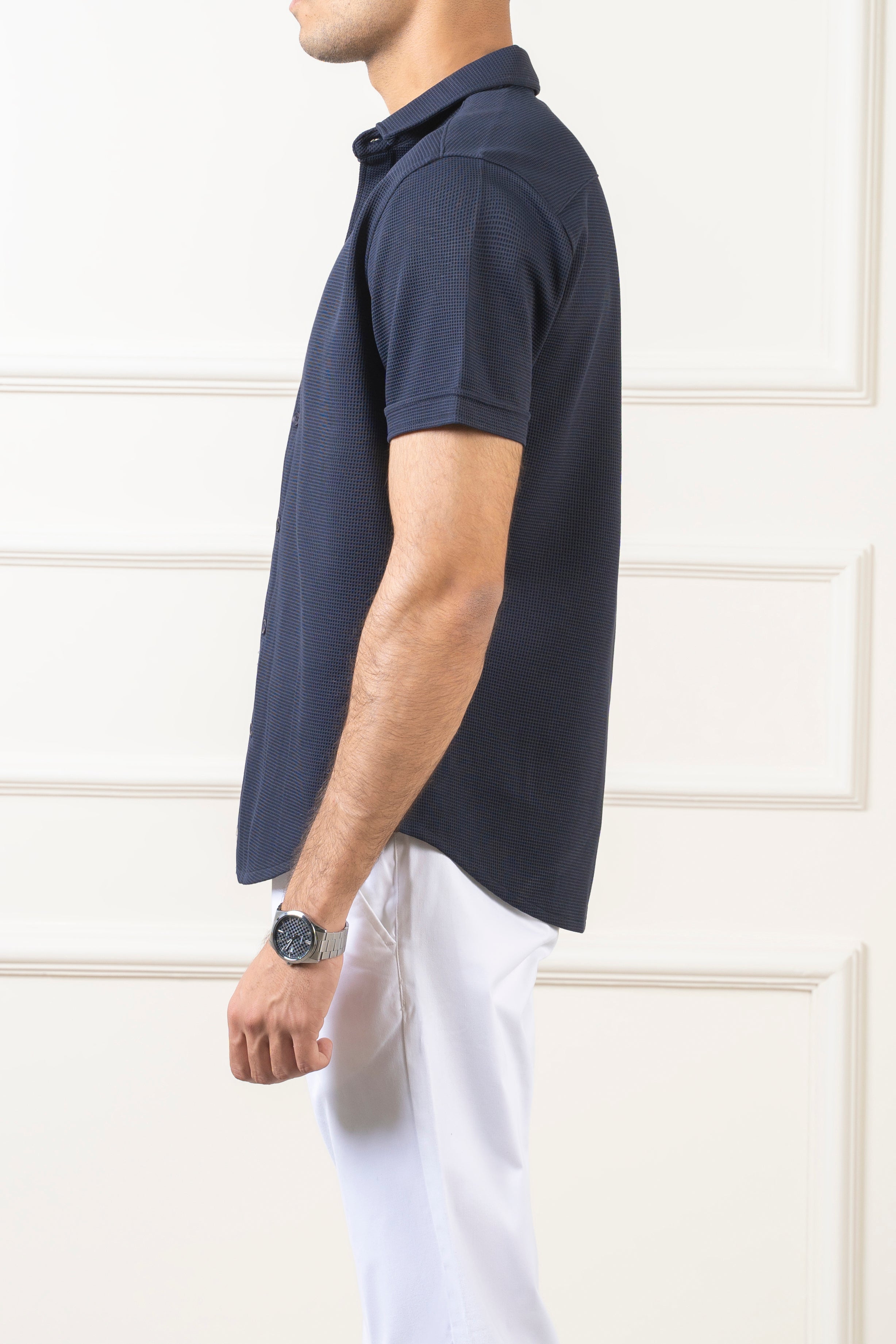CASUAL SHIRT REGULAR COLLAR NAVY