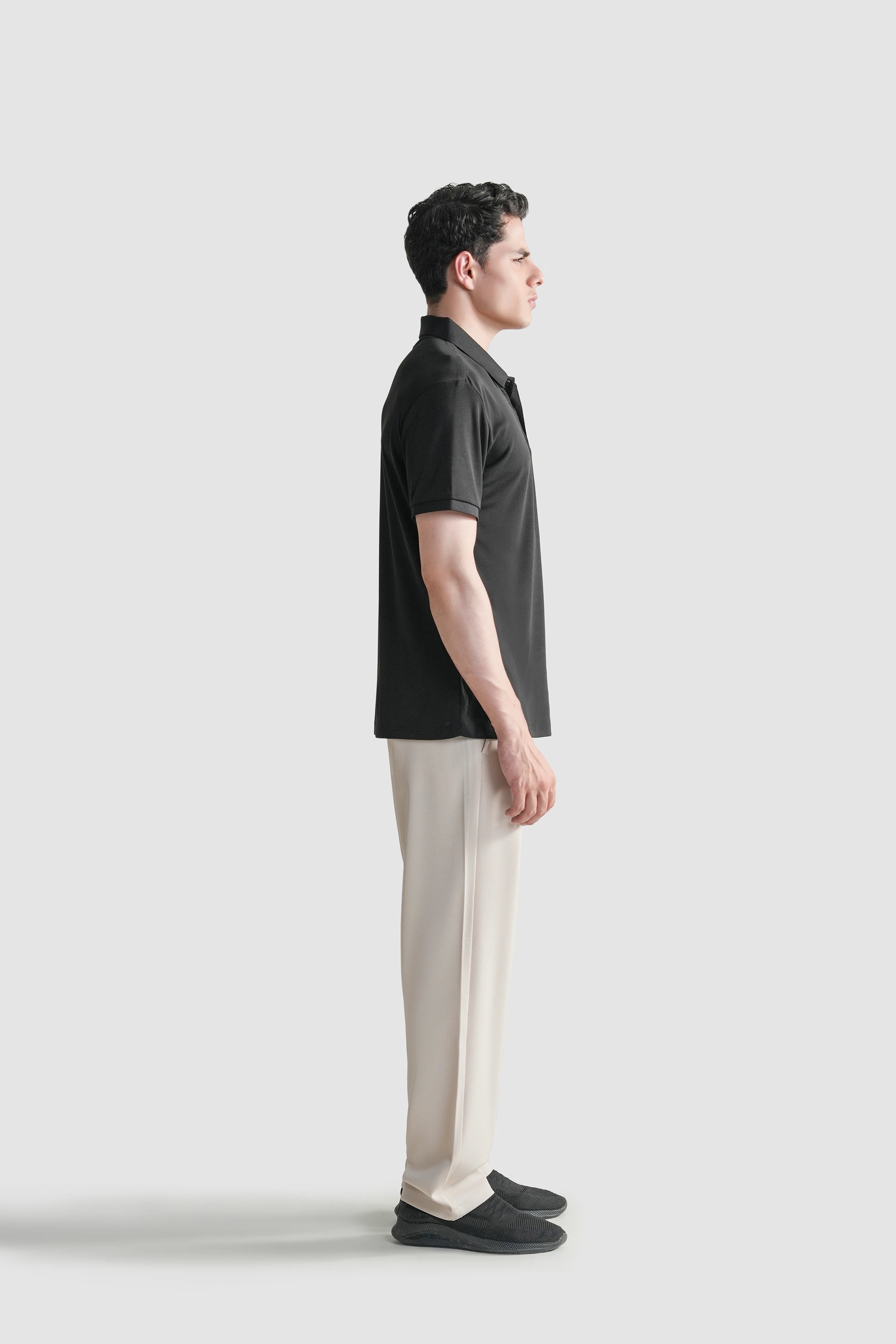 SMART FIT CLASSIC PREMIUM POLO SHIRT BLACK