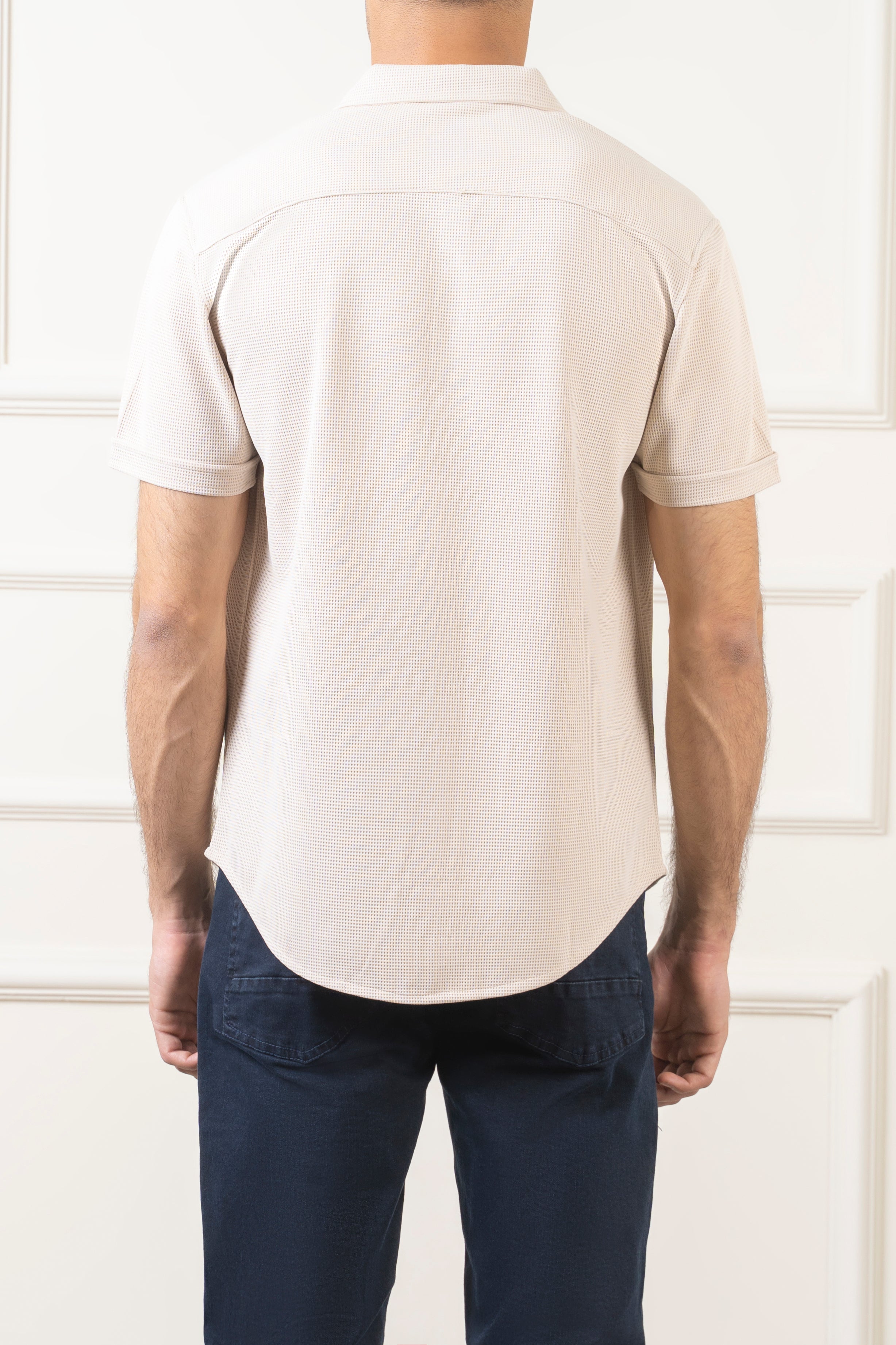 CASUAL SHIRT REGULAR COLLAR BEIGE