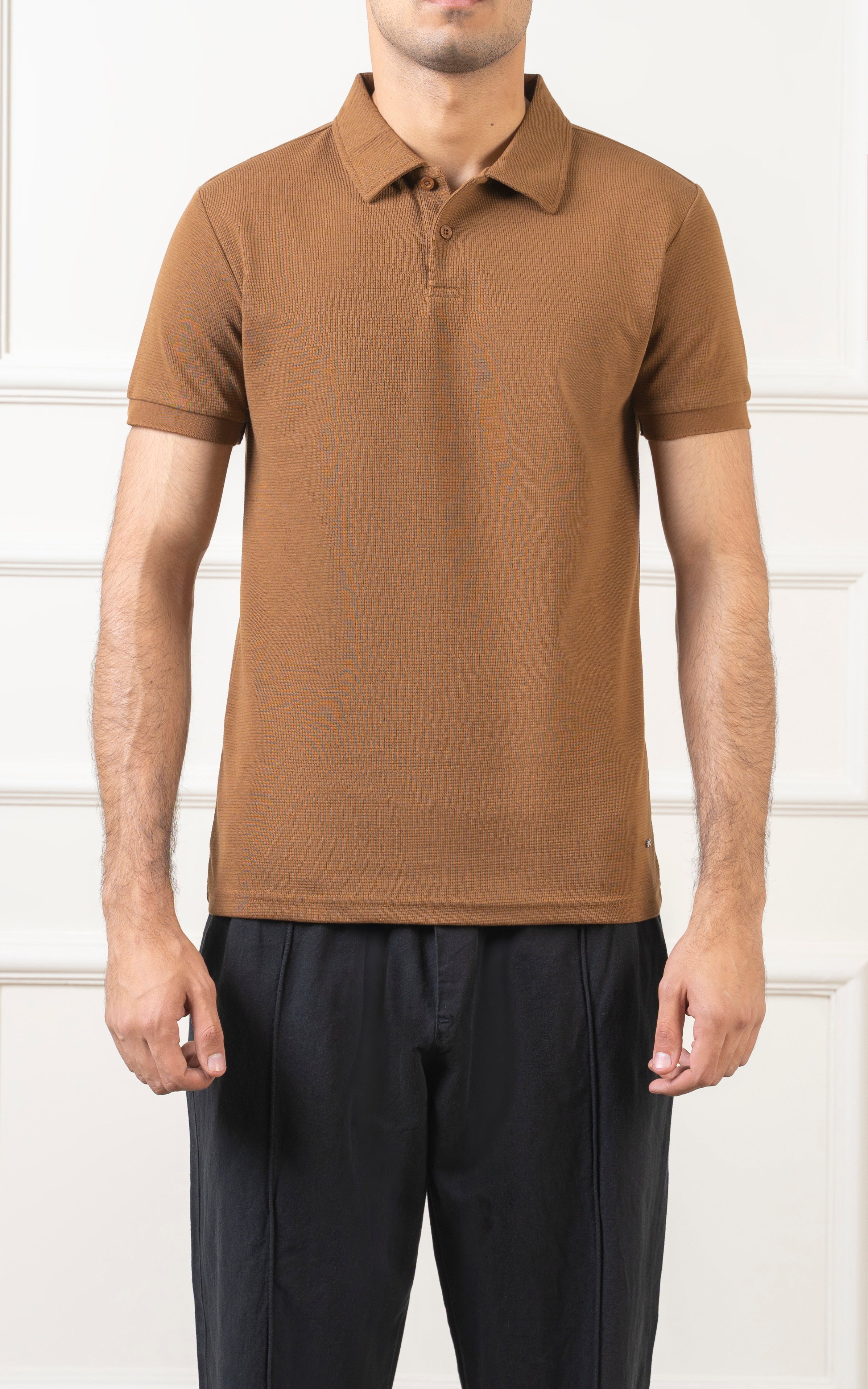 CLASSIC COLLAR POLO BROWN