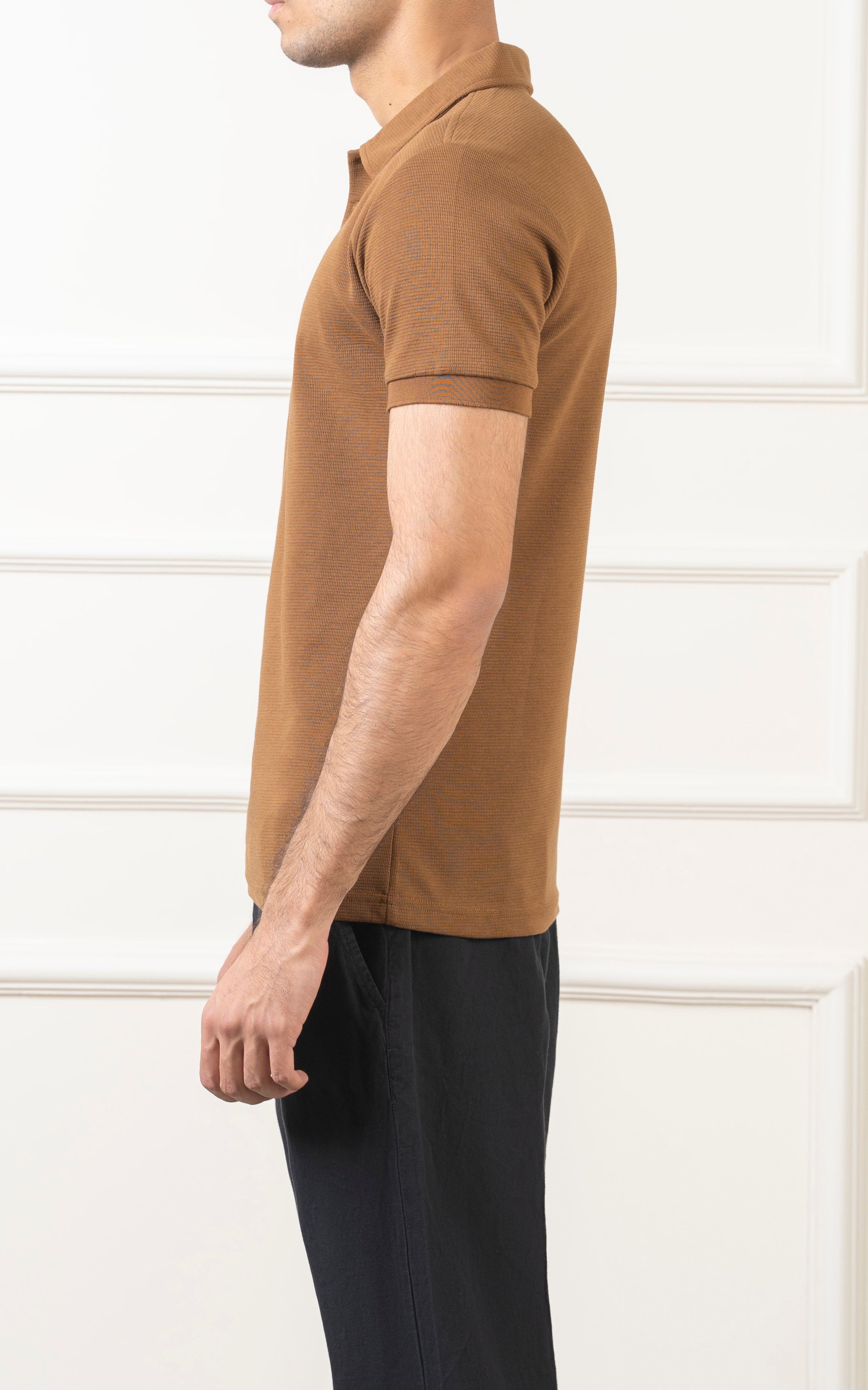 CLASSIC COLLAR POLO BROWN