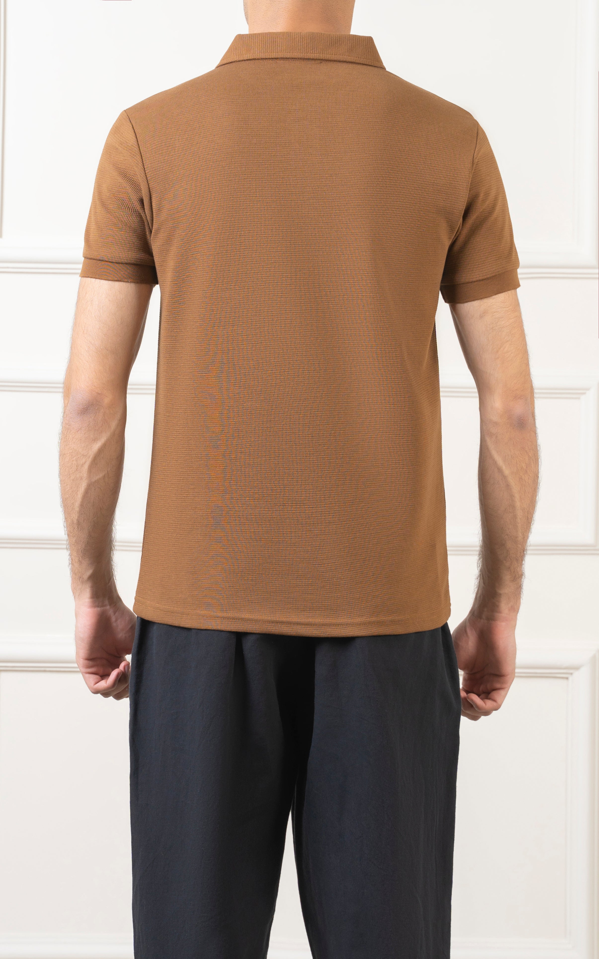 CLASSIC COLLAR POLO BROWN