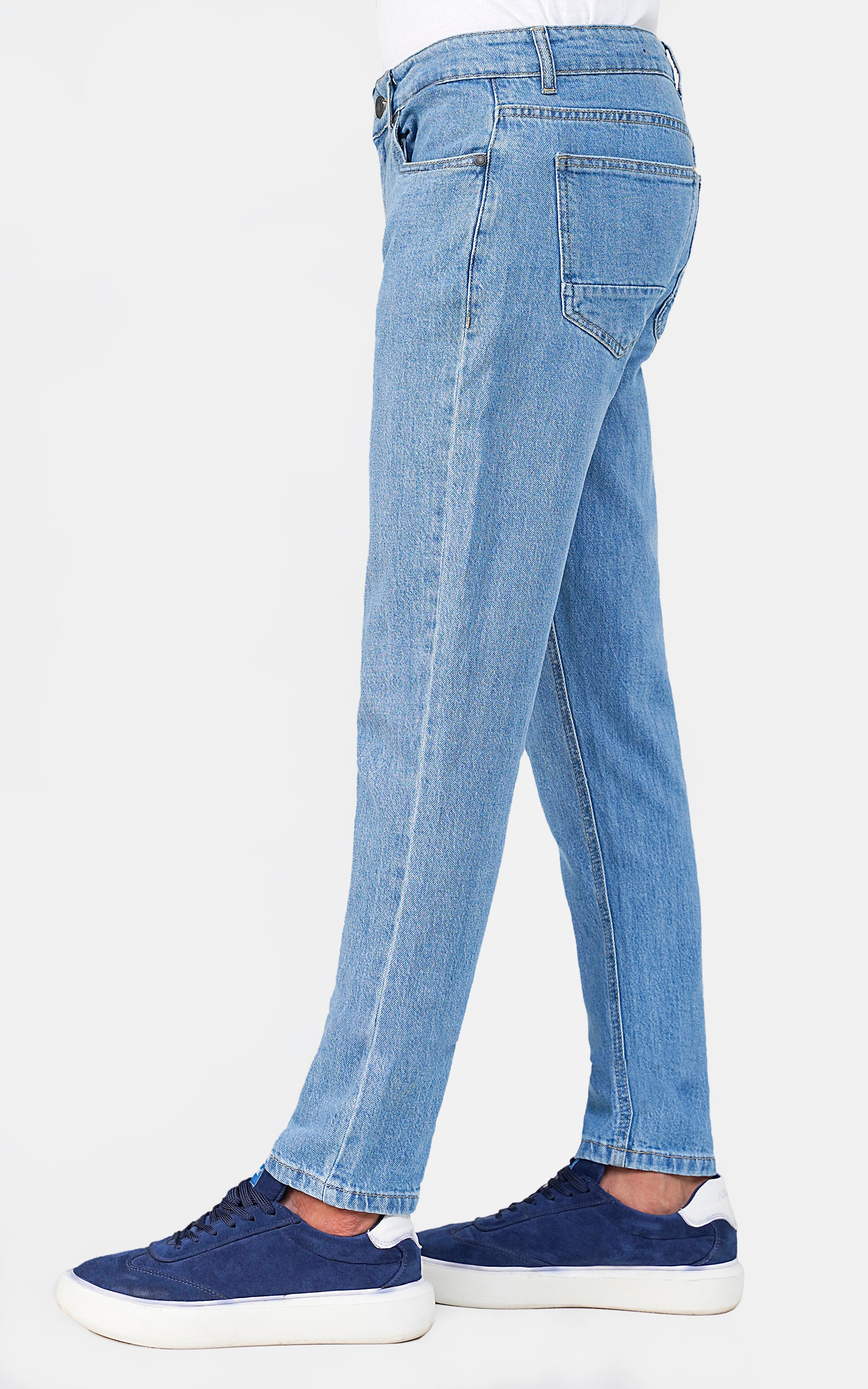 SLIM LEG DENIM JEANS LIGHT BLUE