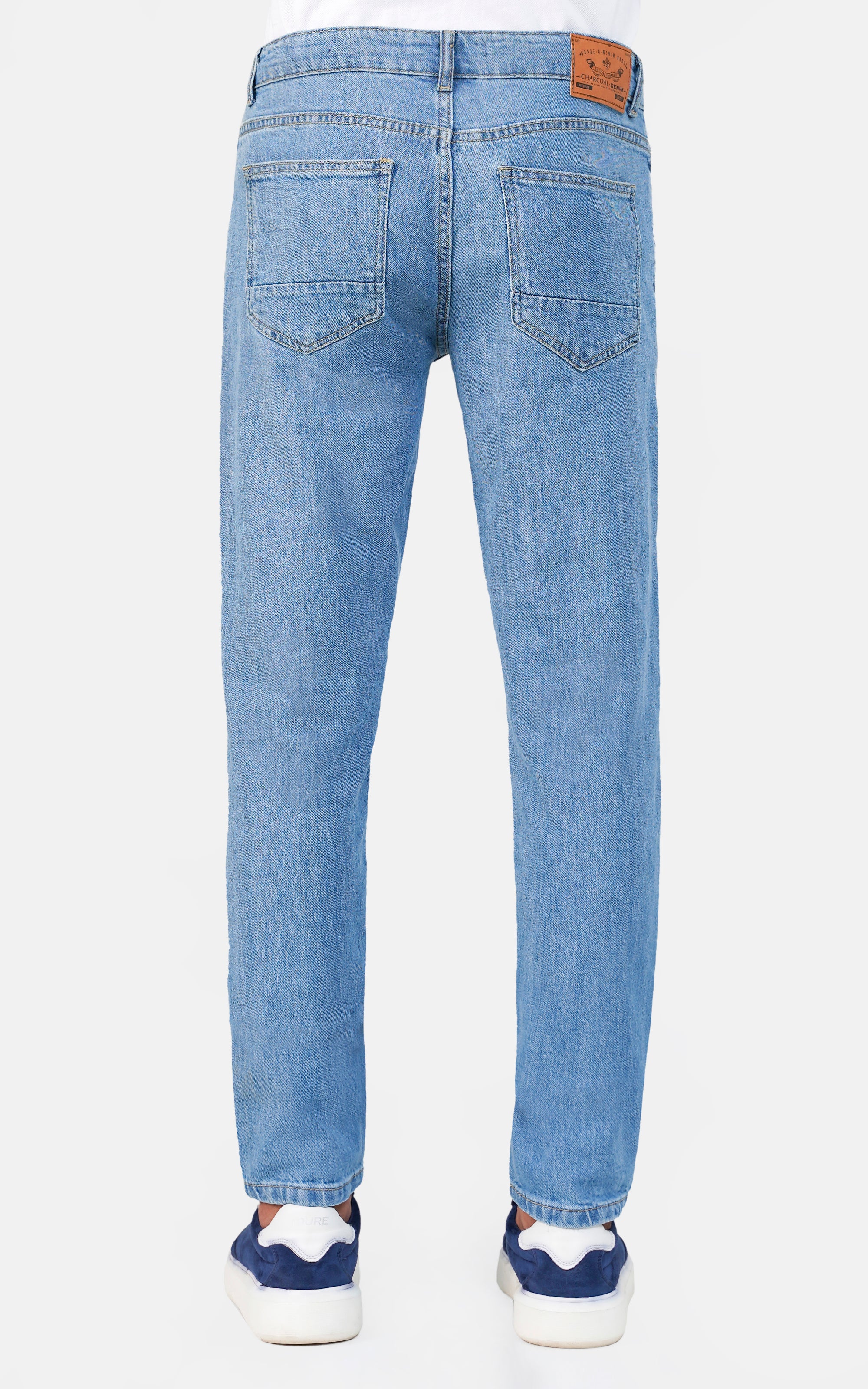 SLIM LEG DENIM JEANS LIGHT BLUE