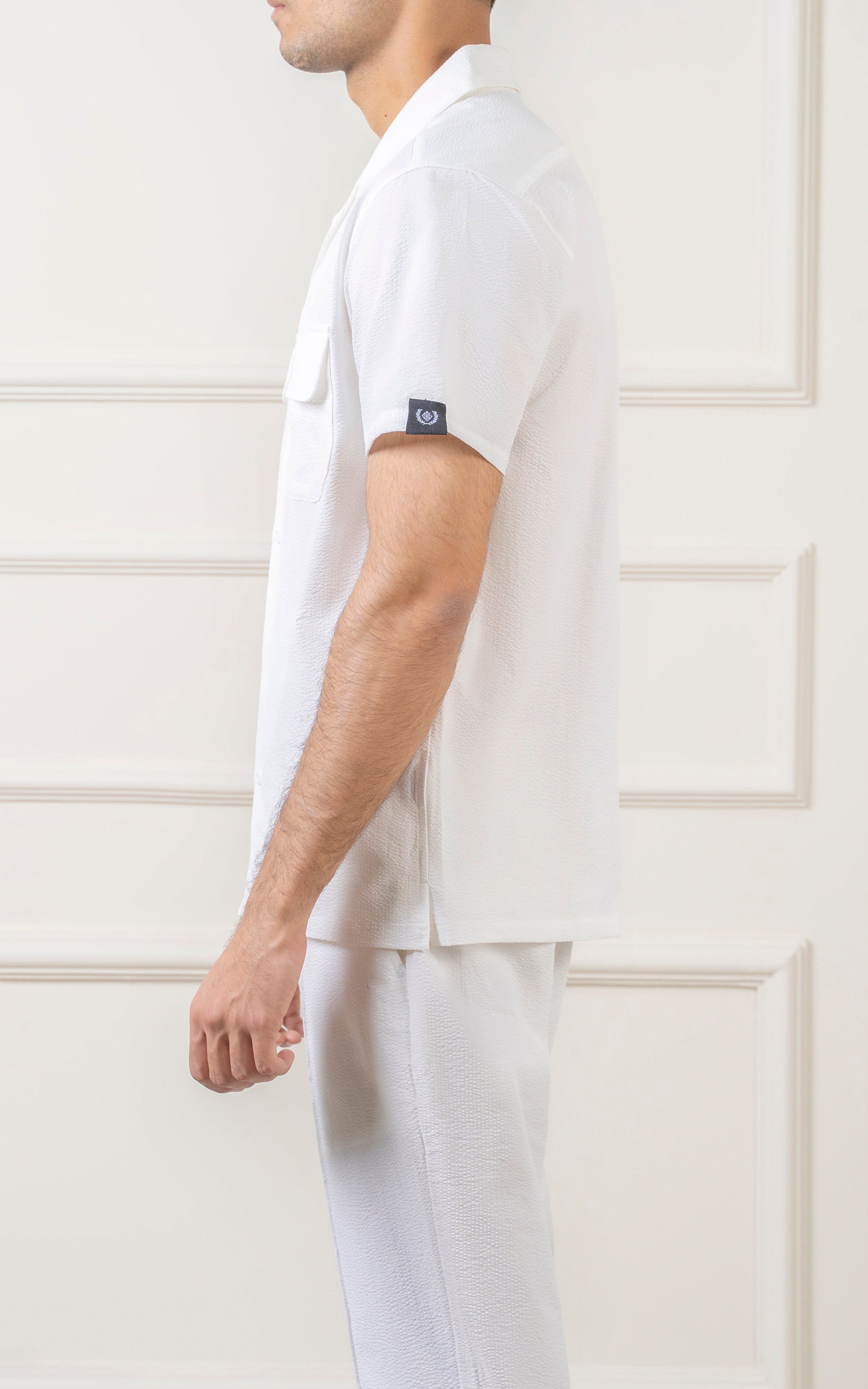 CUBAN COLLAR SHIRT OFF WHITE