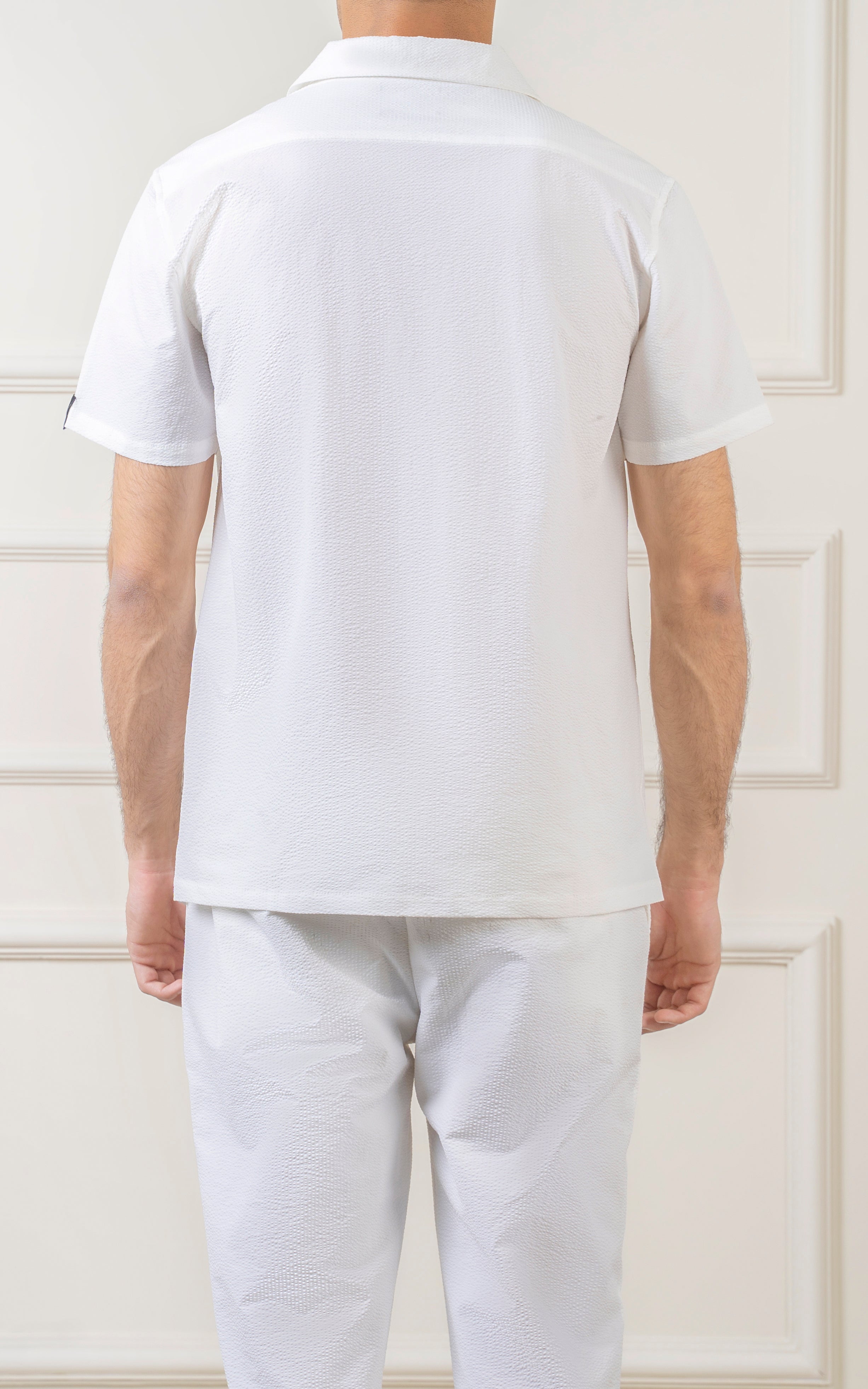 CUBAN COLLAR SHIRT OFF WHITE