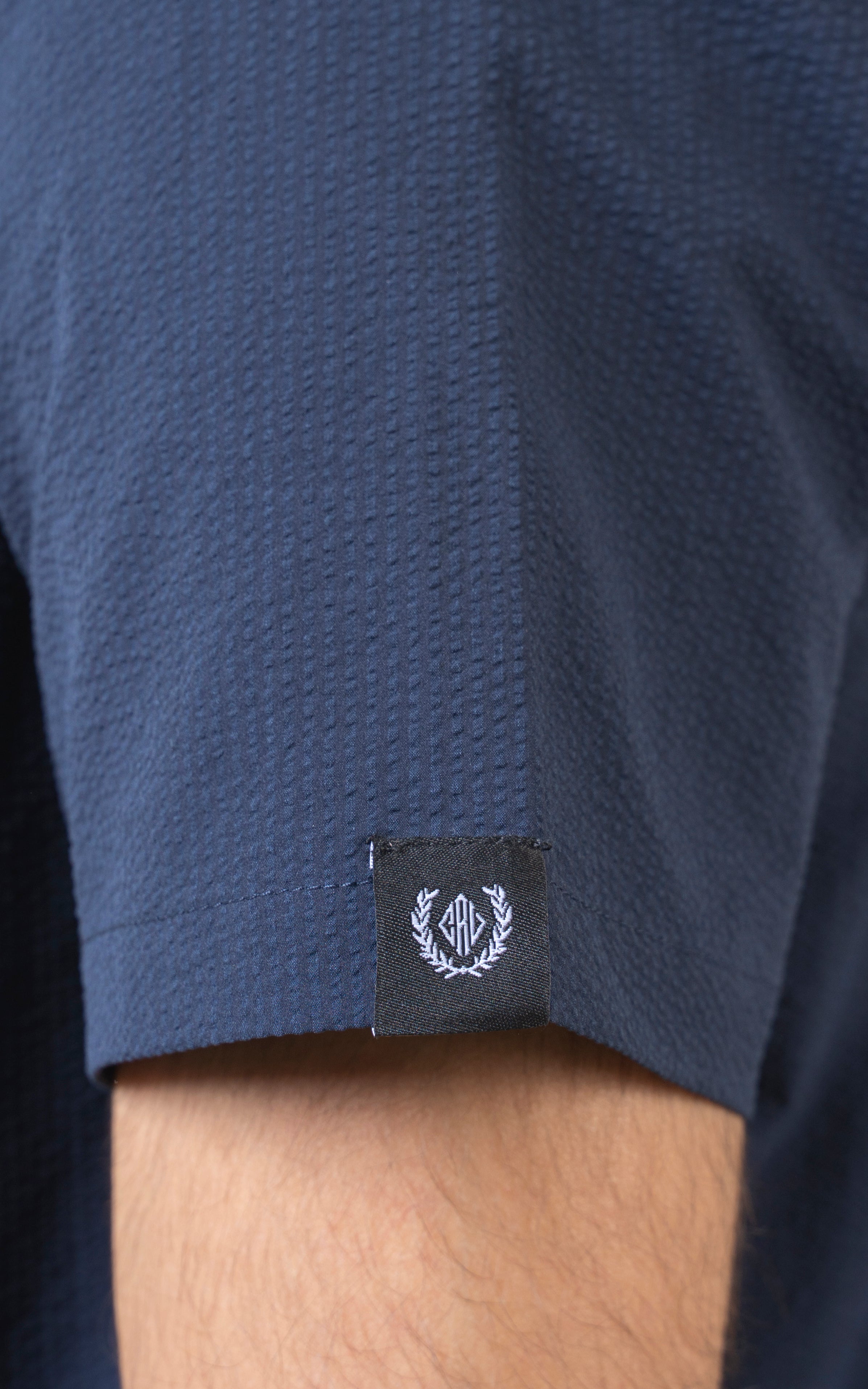 CUBAN COLLAR SHIRT NAVY