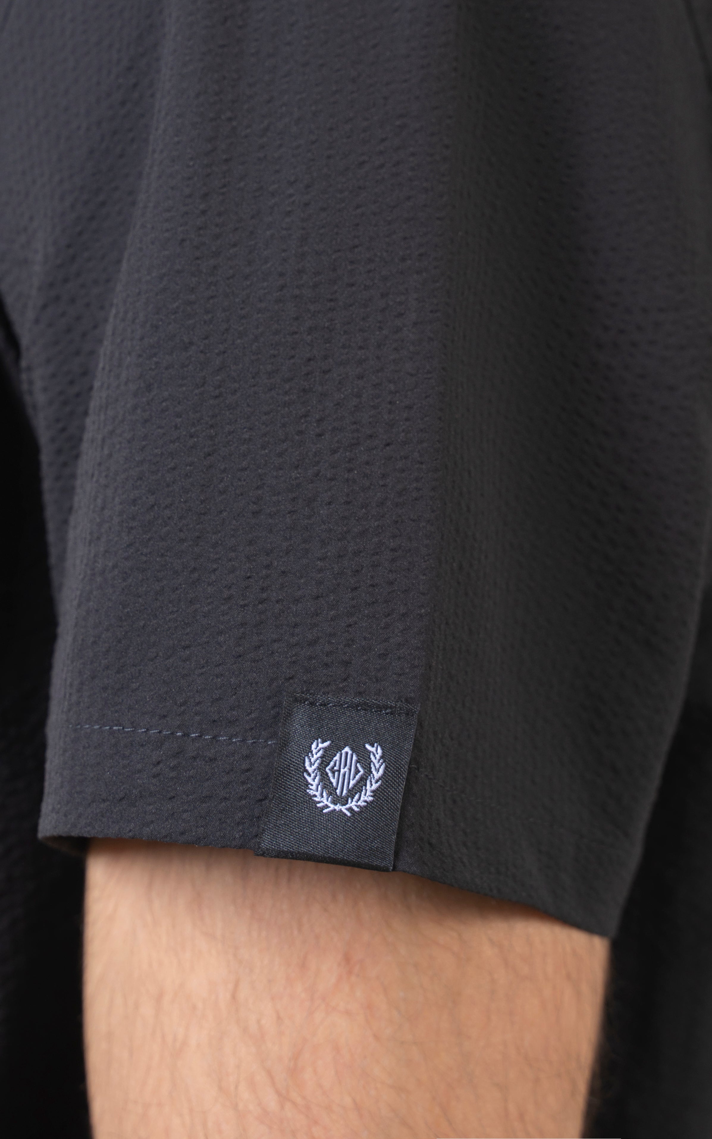 CUBAN COLLAR SHIRT BLACK