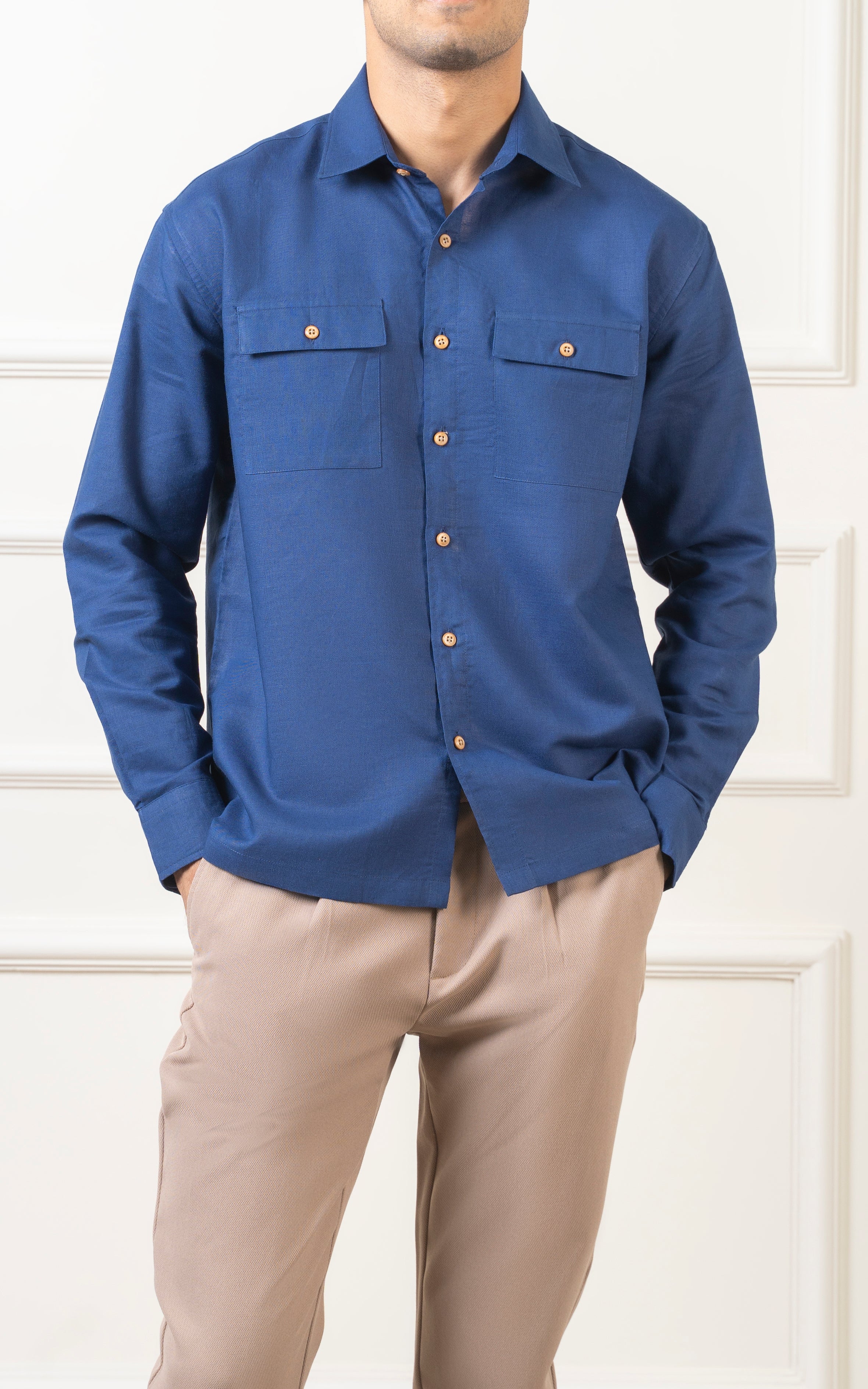 REGULAR COLLAR BLUE LINE